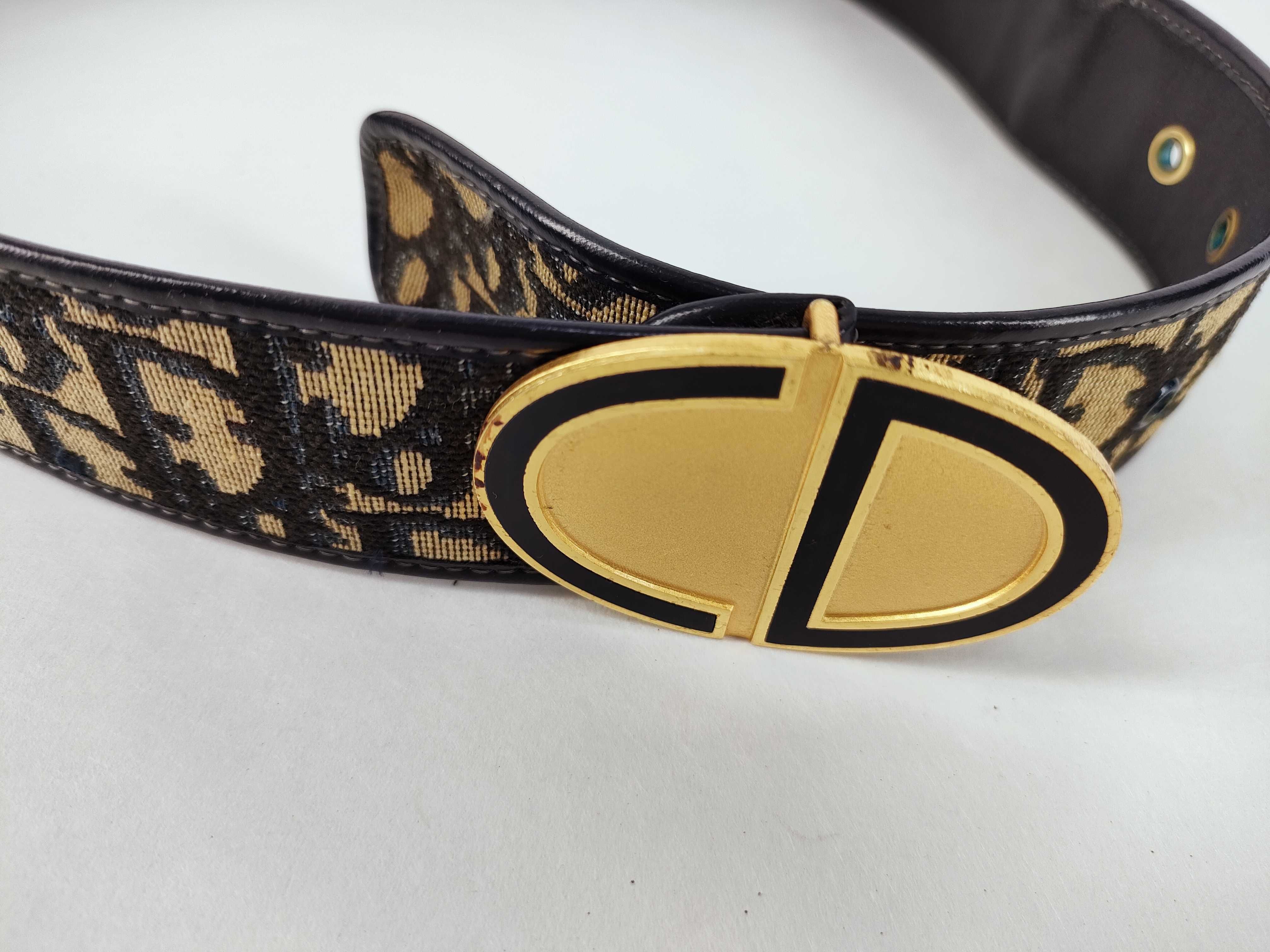 Trotter Dior Trotter pattern canvas belt — view 3