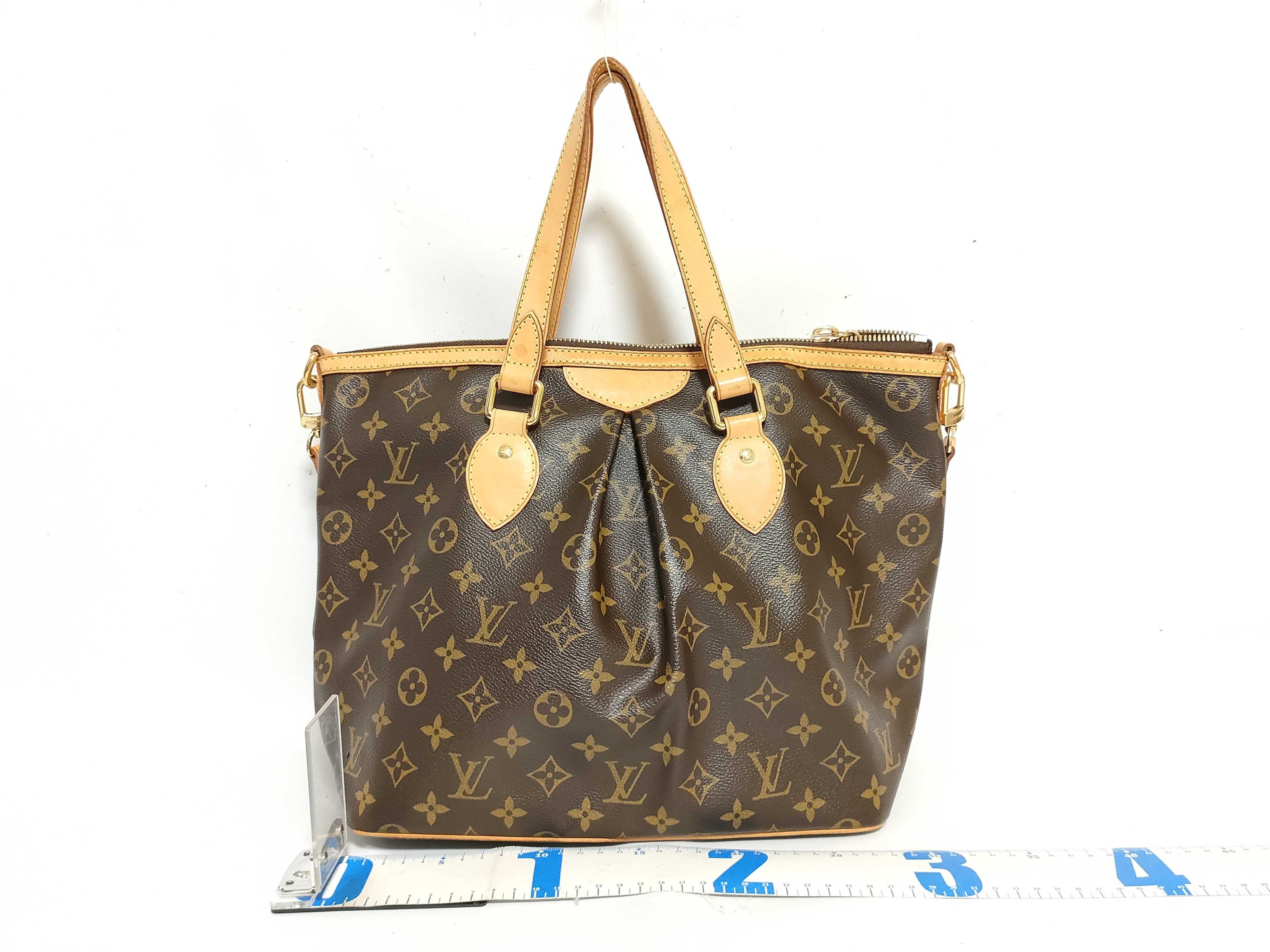 Monogram Palermo PM M40145 SR2017 Brown Tote Bag — view 2