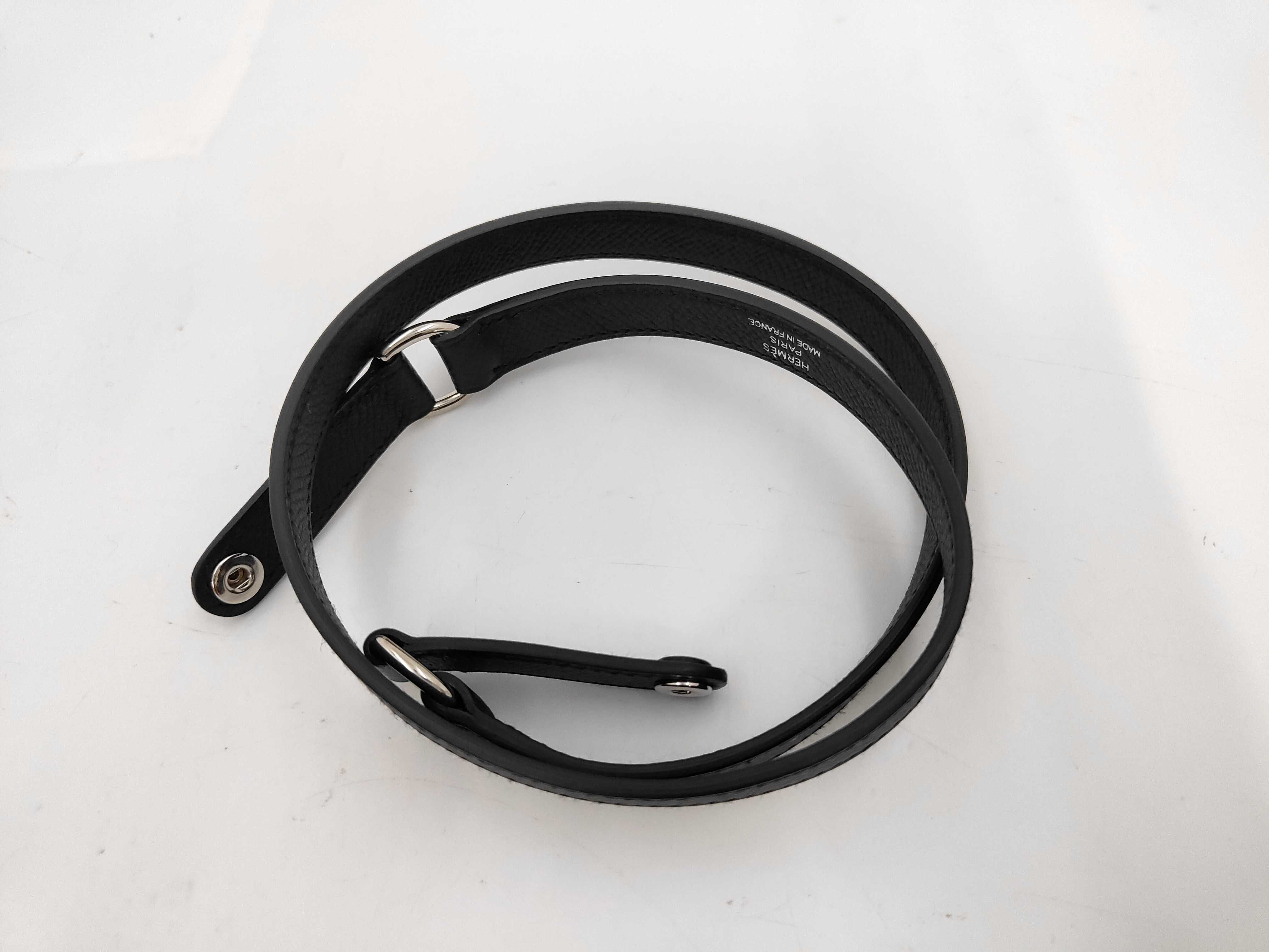 Kelly Elan Black Epsom Electrum Shoulder Bag (G stamp) — view 12