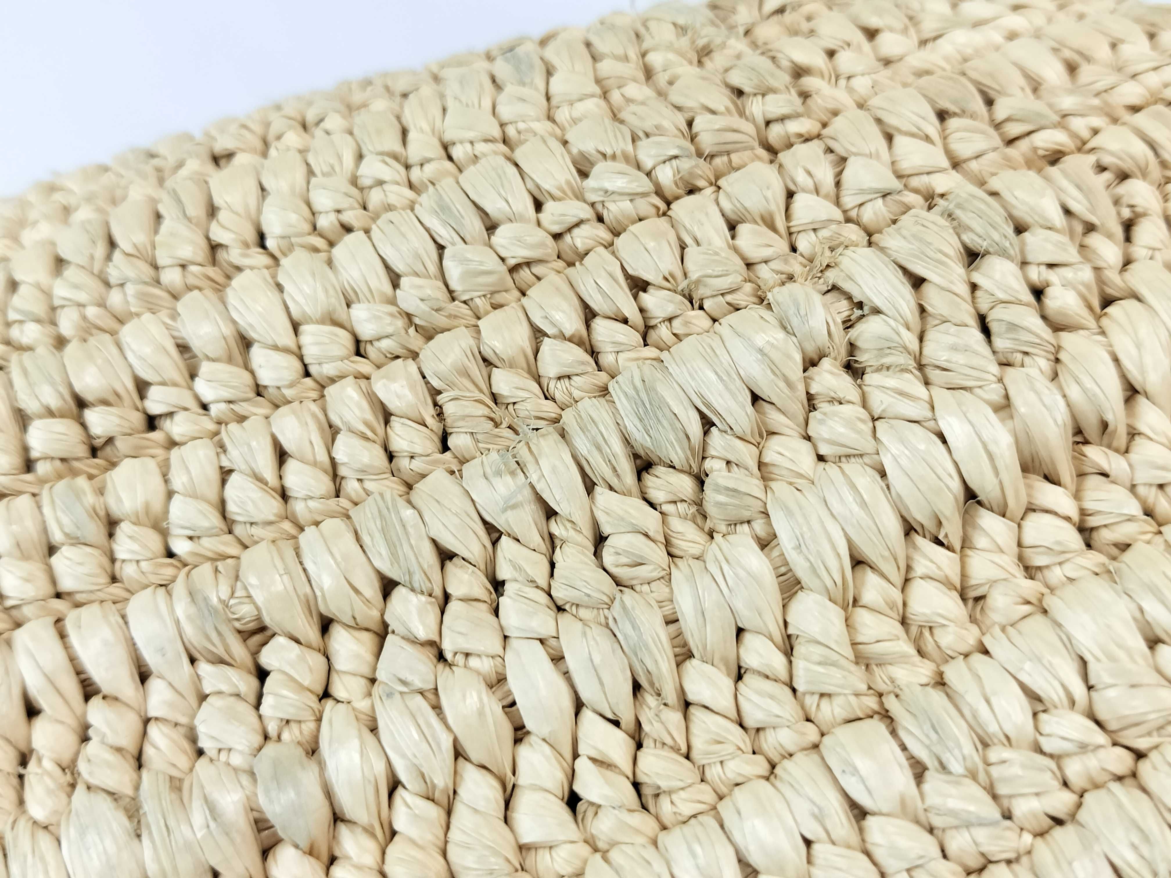 TH-522604 Eclipse pochette in raffia and calfskin Beige Shoulder Bag - G Shoulder Bag — view 13