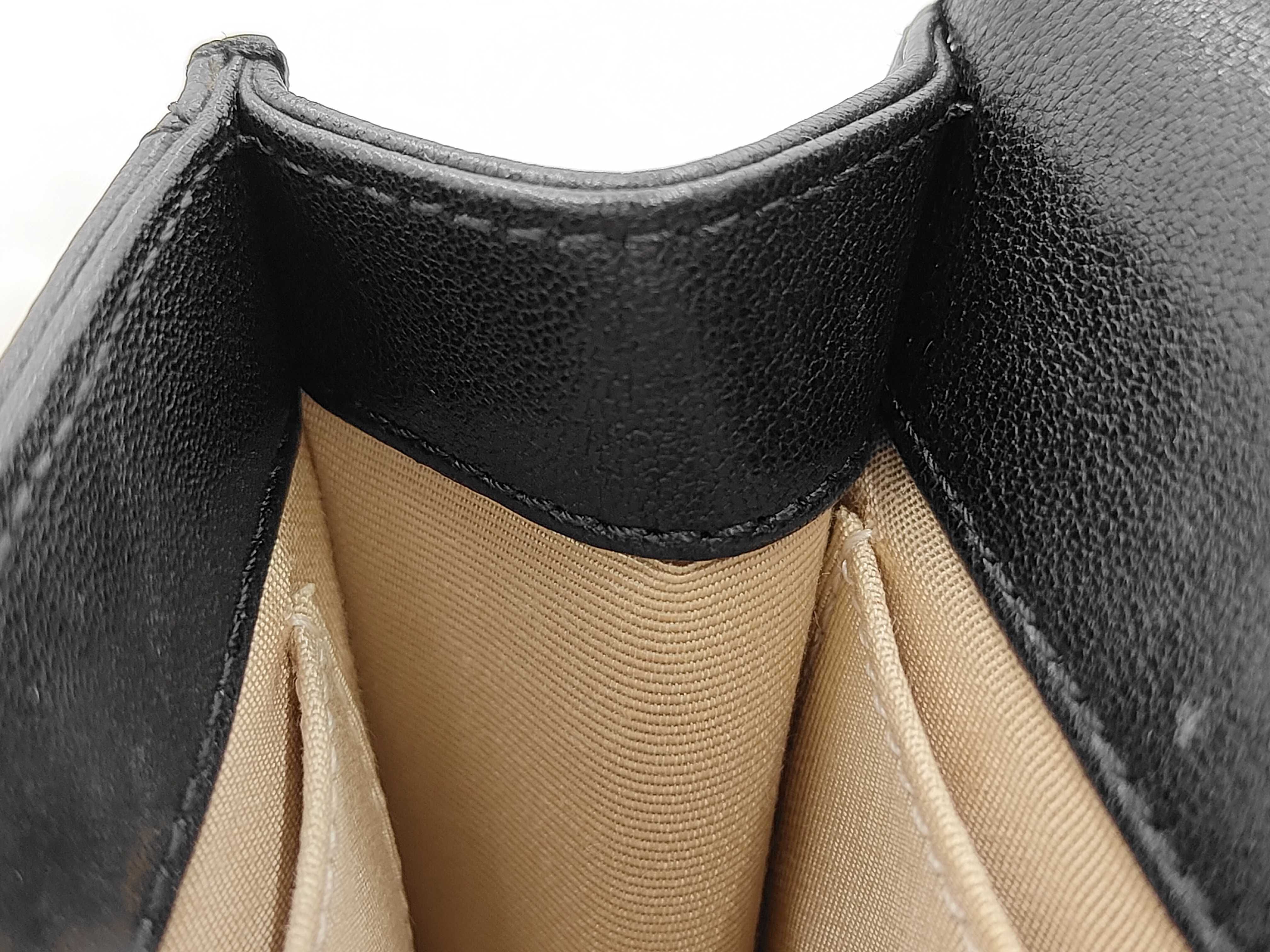 Matelassé Flap Phone Case Chain Shoulder Bag, Lambskin, Black, Gold Hardware, Shoulder Bag — view 8