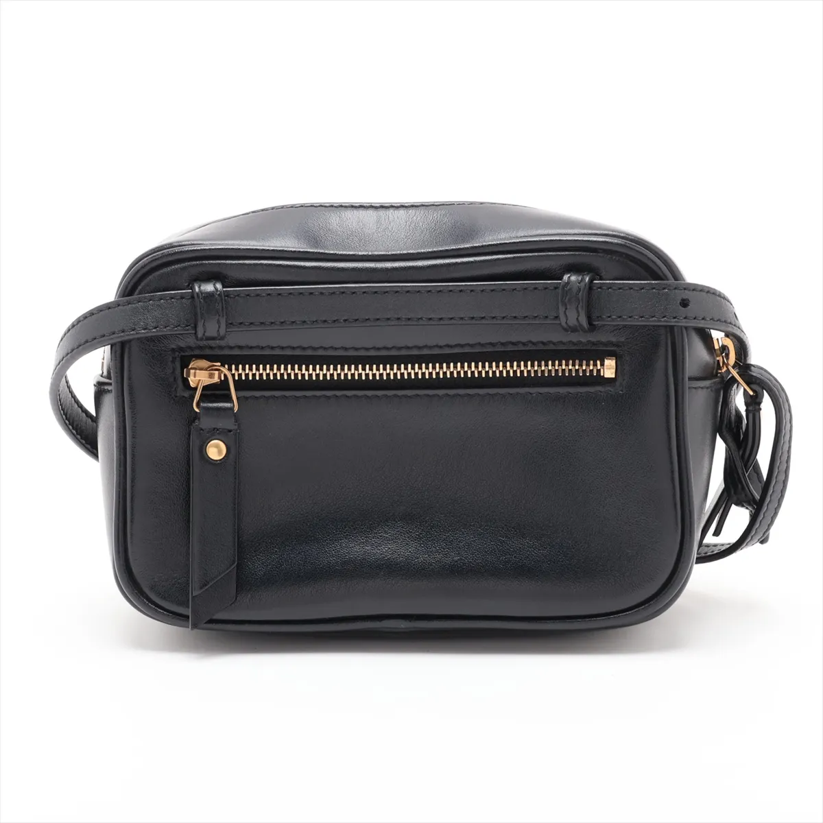 Lou Leather Body Bag, Black, 614031 — view 2