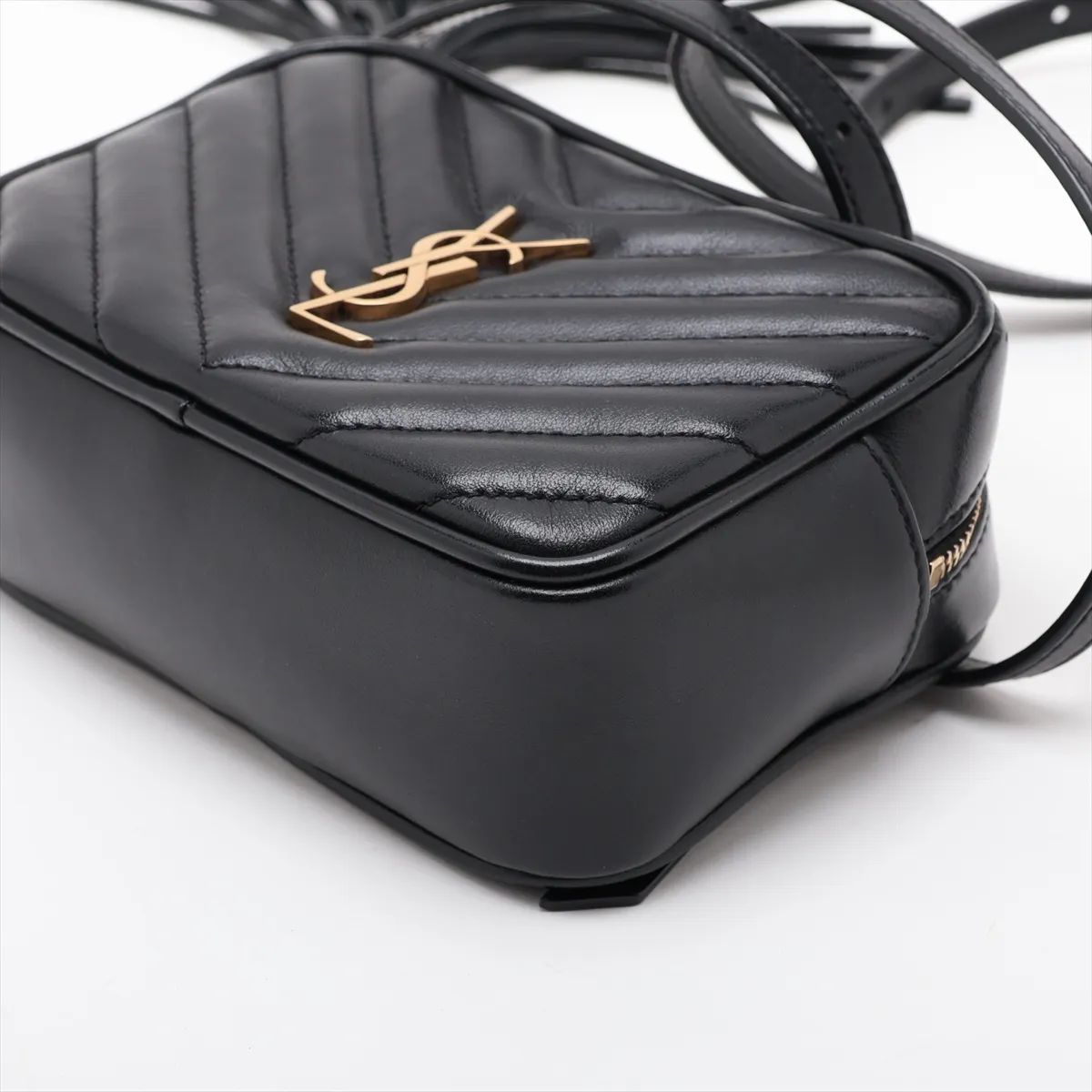 Lou Leather Body Bag, Black, 614031 — view 3