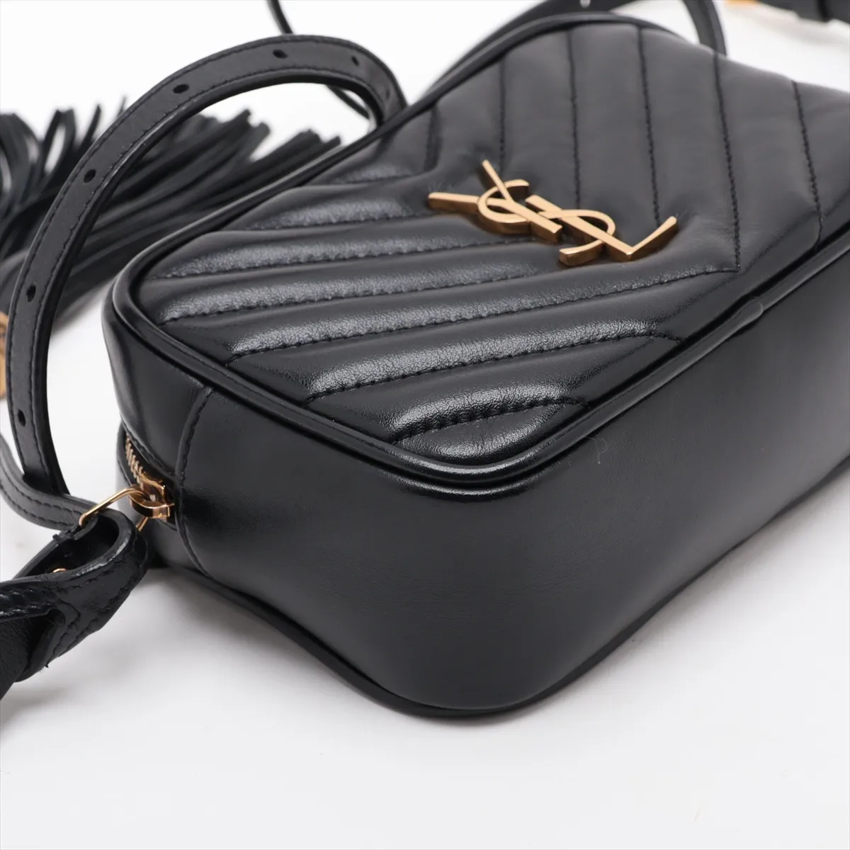 Lou Leather Body Bag, Black, 614031 — view 4