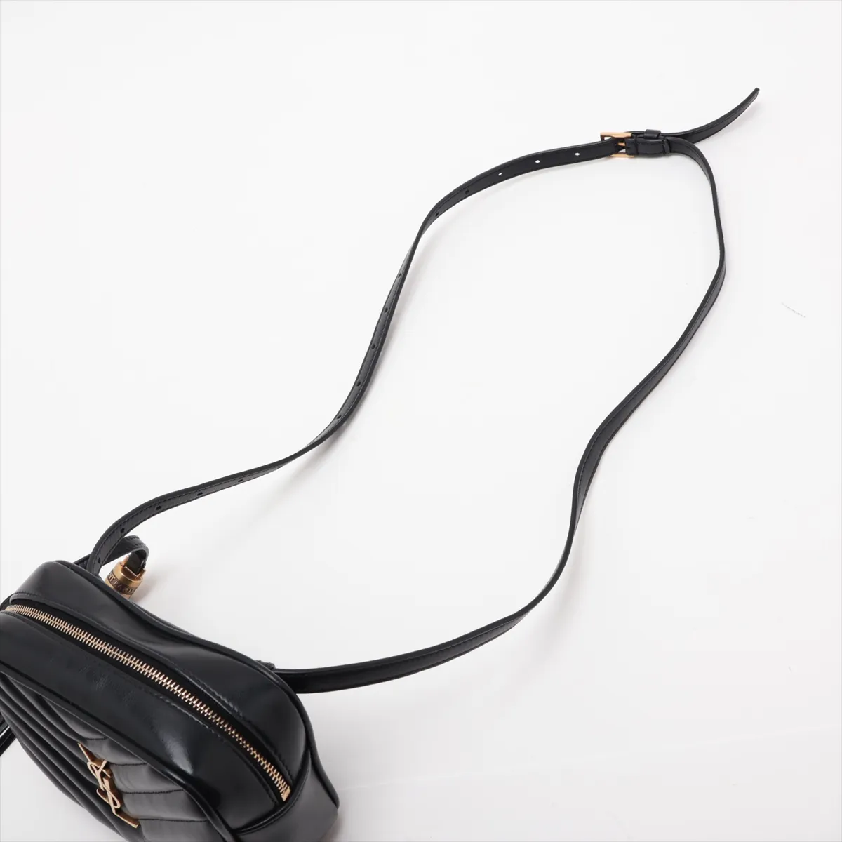 Lou Leather Body Bag, Black, 614031 — view 5