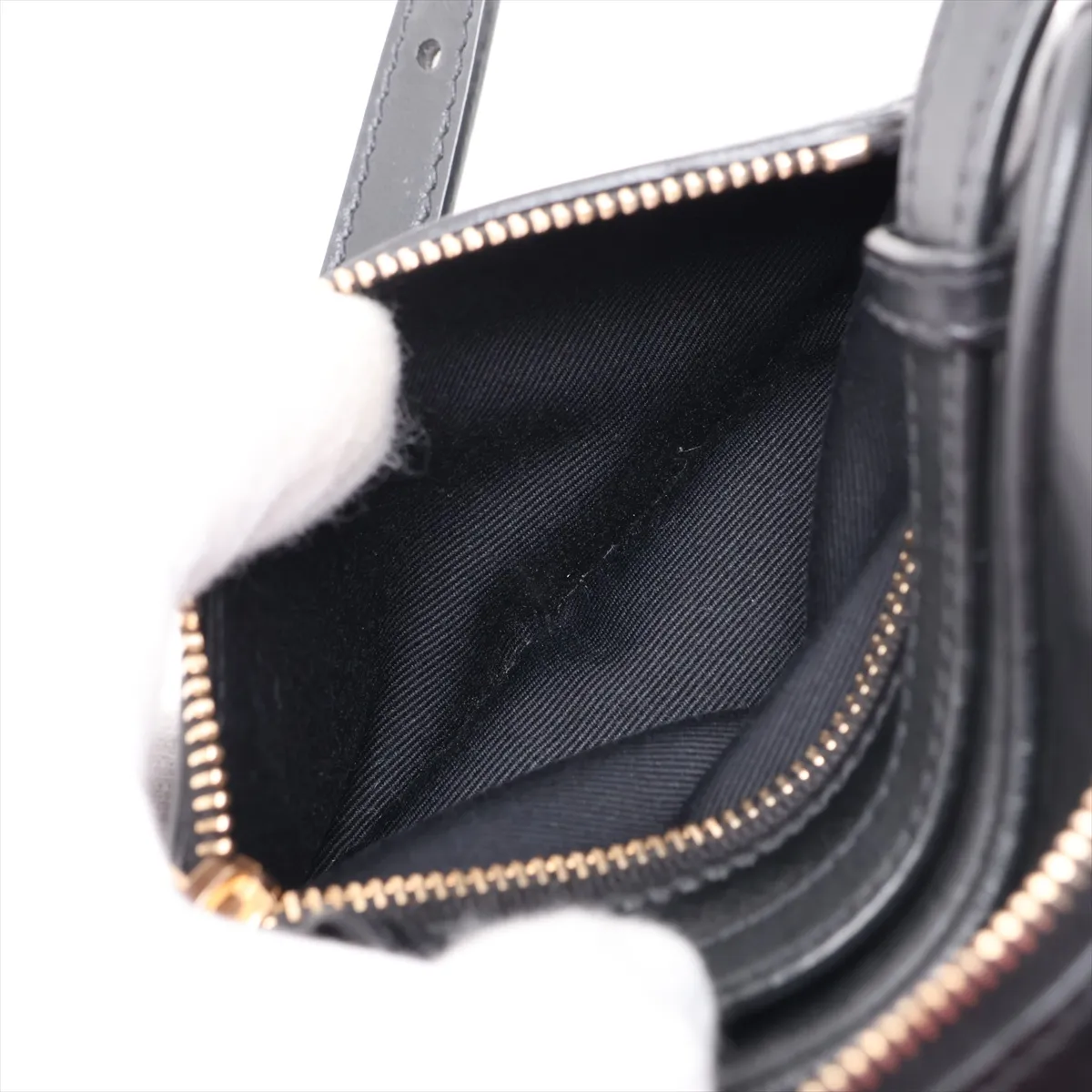 Lou Leather Body Bag, Black, 614031 — view 8