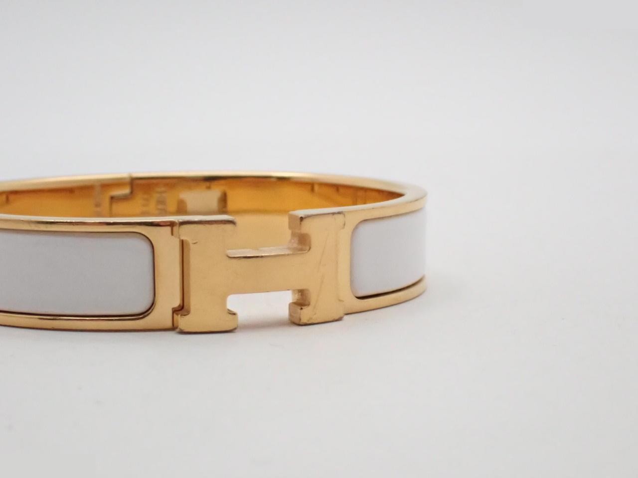 Bracelet, "Click H", White, Wrist circumference approx. 16cm — view 3