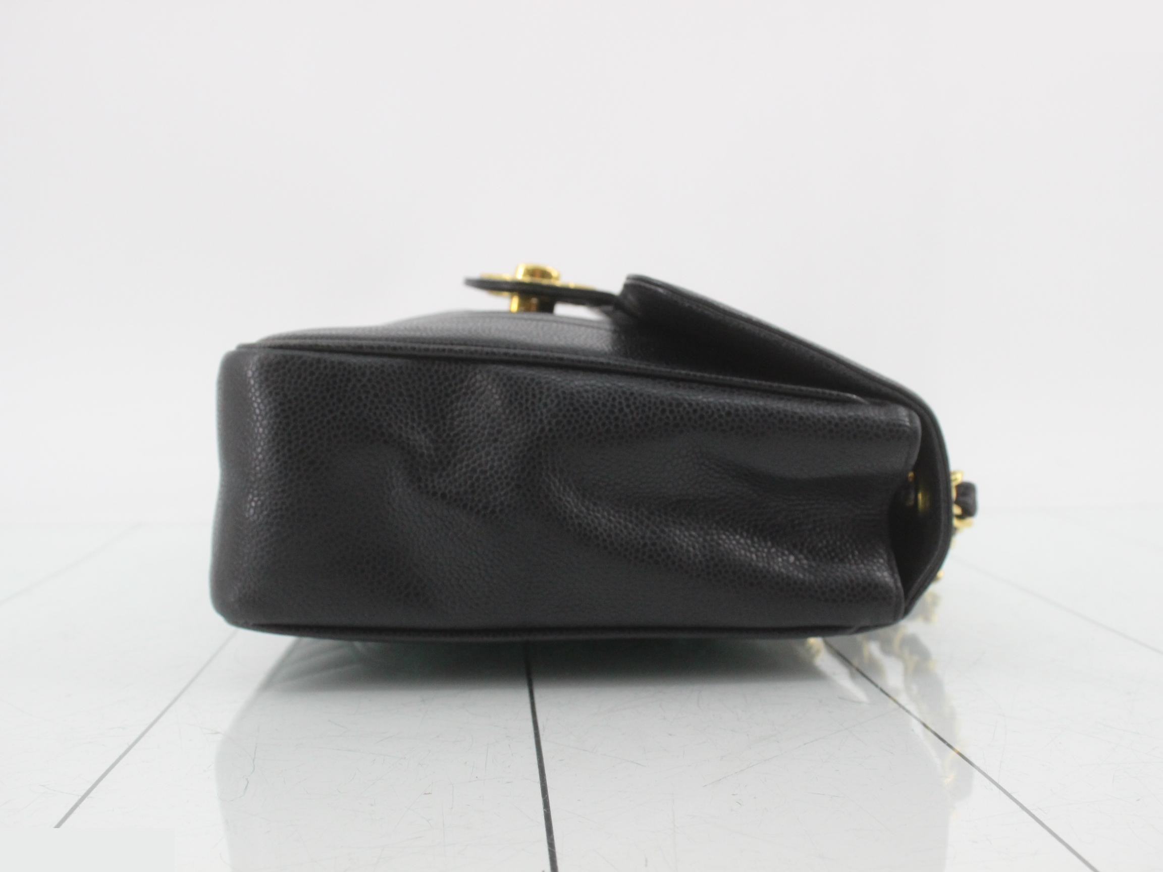 Mademoiselle Chain Shoulder Bag, Caviar Leather, with seal, Unit #2 — view 3