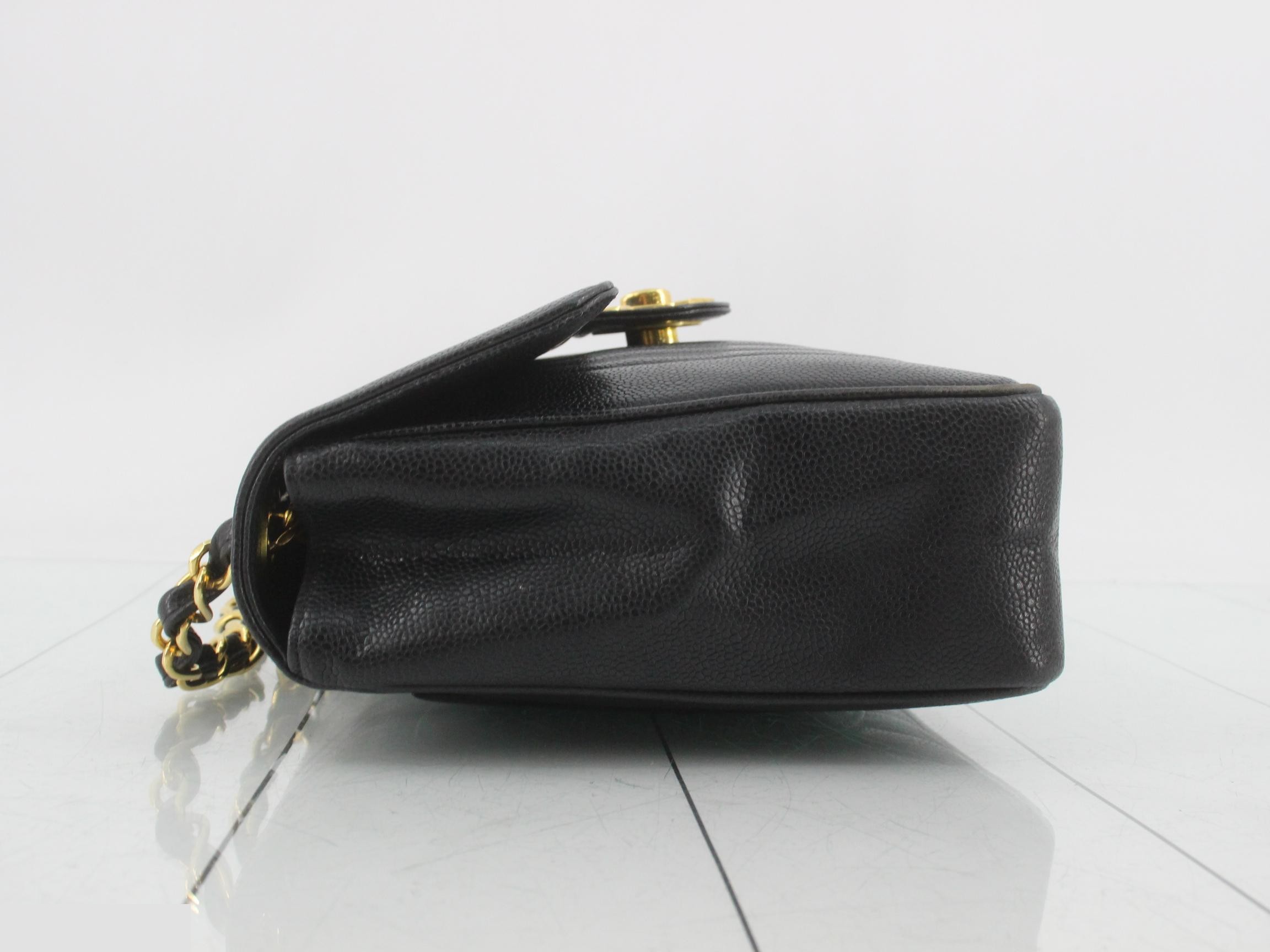Mademoiselle Chain Shoulder Bag, Caviar Leather, with seal, Unit #2 — view 4