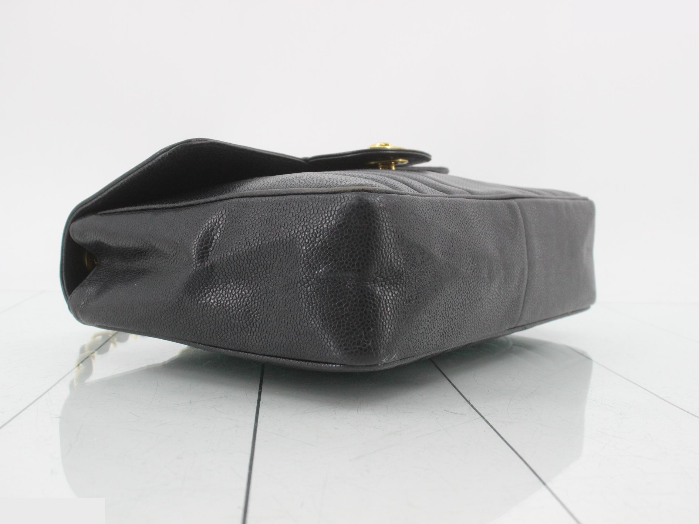 Mademoiselle Chain Shoulder Bag, Caviar Leather, with seal, Unit #2 — view 5