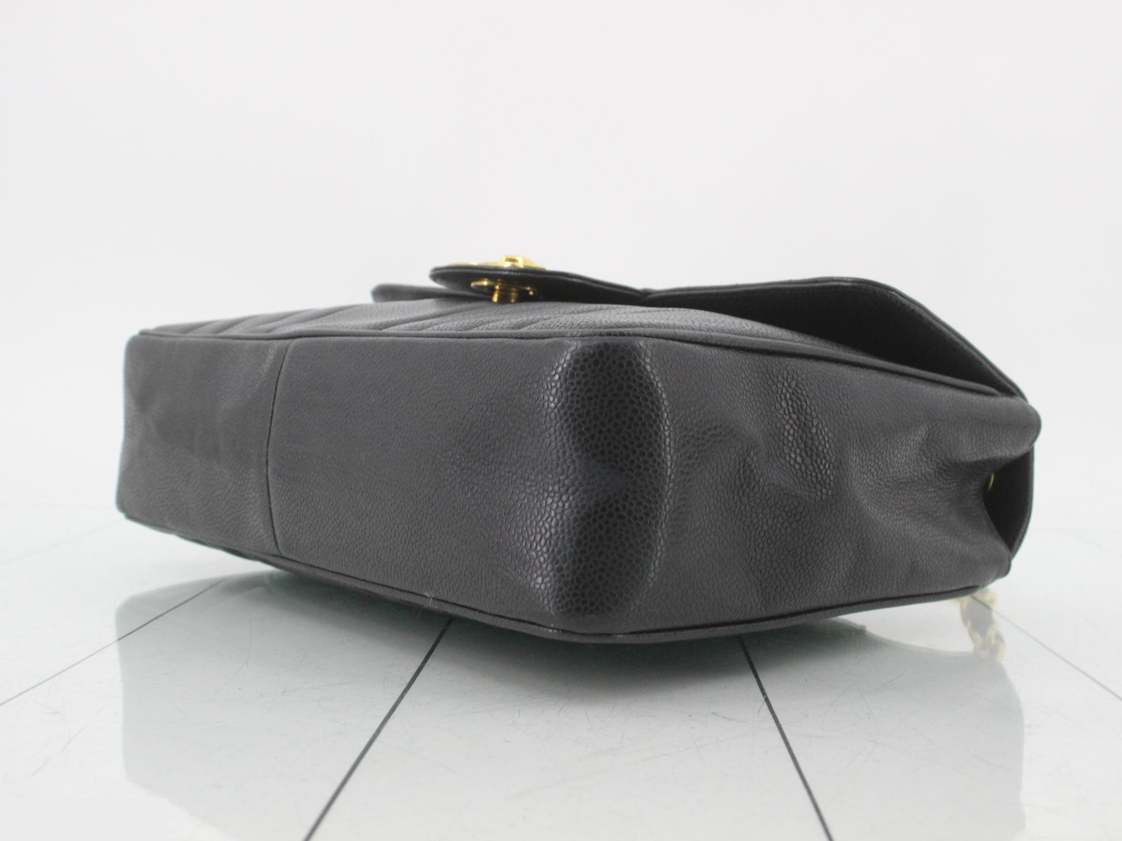 Mademoiselle Chain Shoulder Bag, Caviar Leather, with seal, Unit #2 — view 6