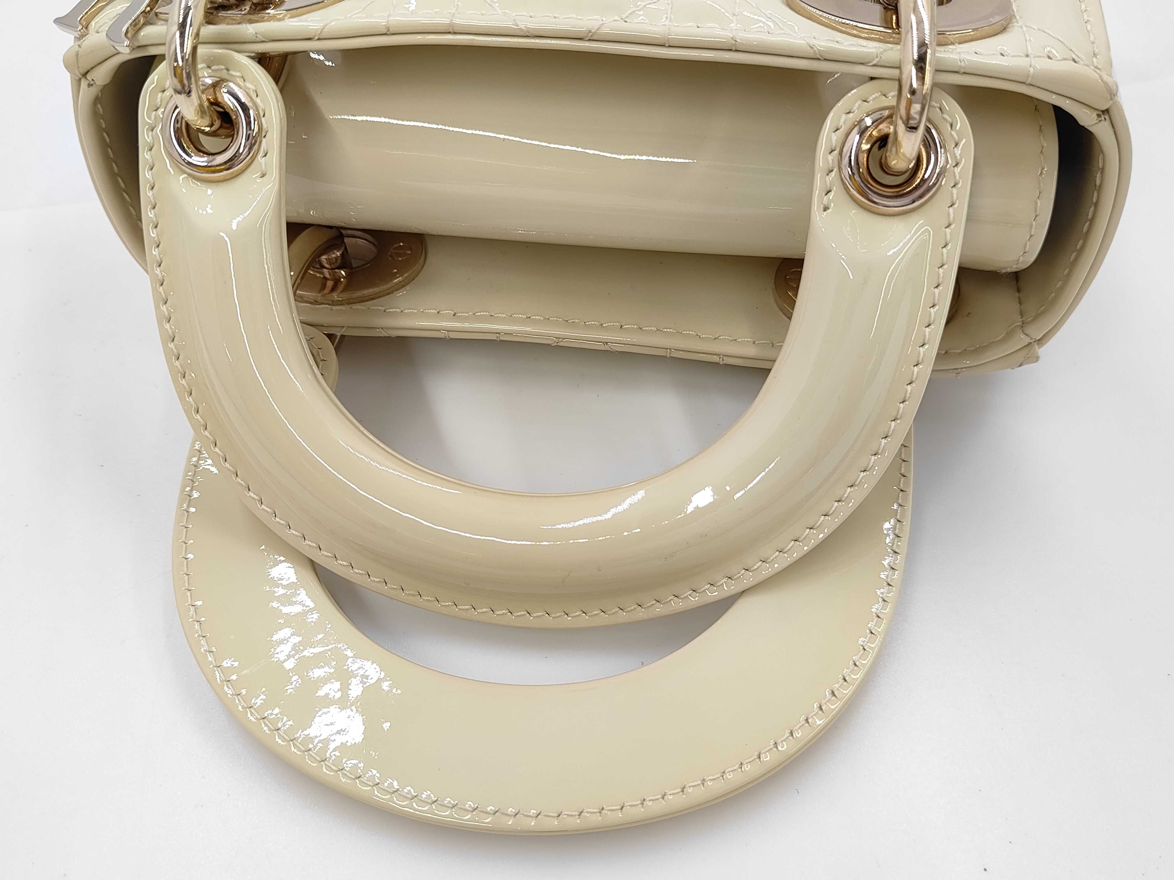 Lady Dior (3 compartments) patent leather shoulder bag — view 5
