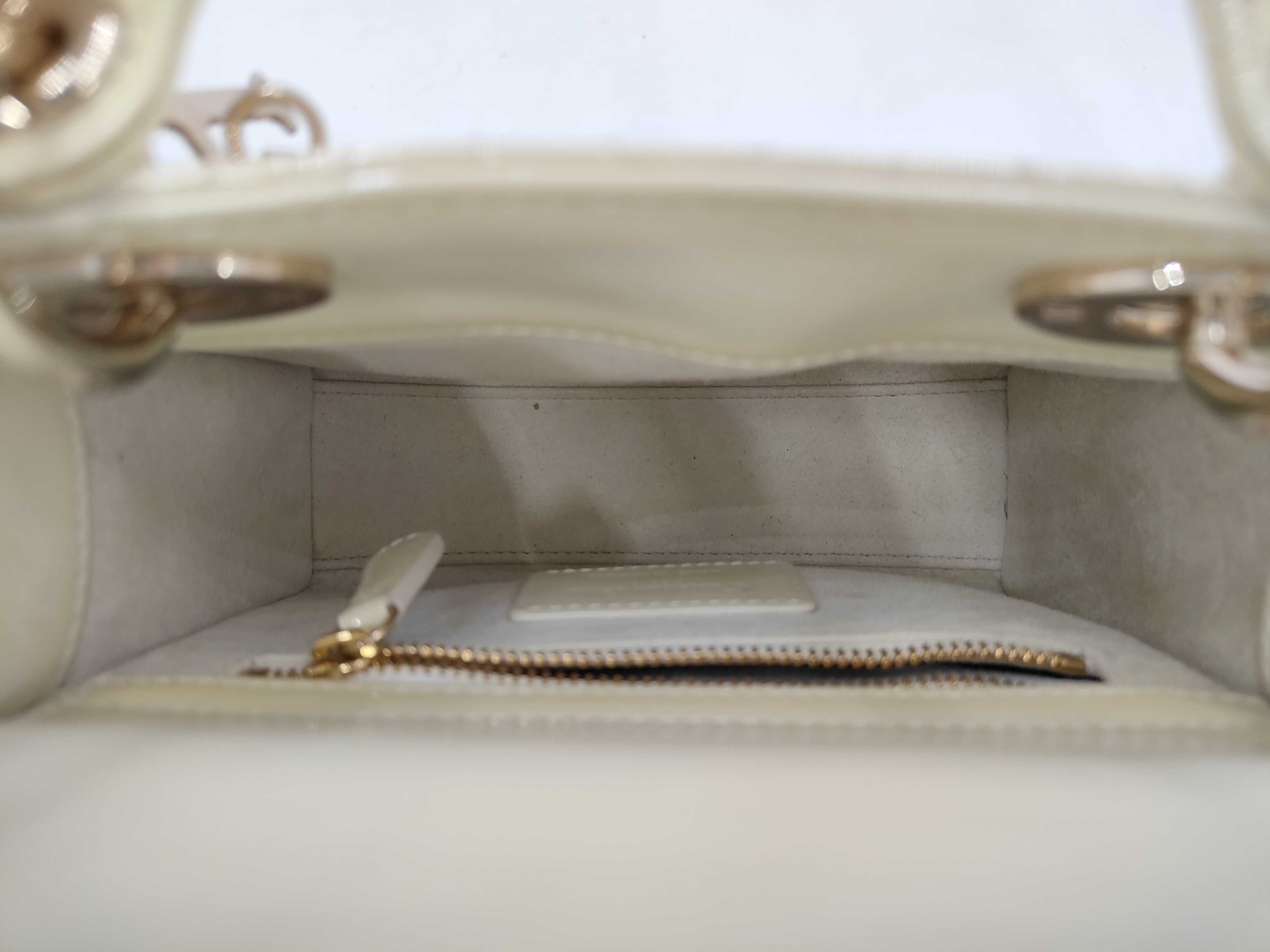 Lady Dior (3 compartments) patent leather shoulder bag — view 8