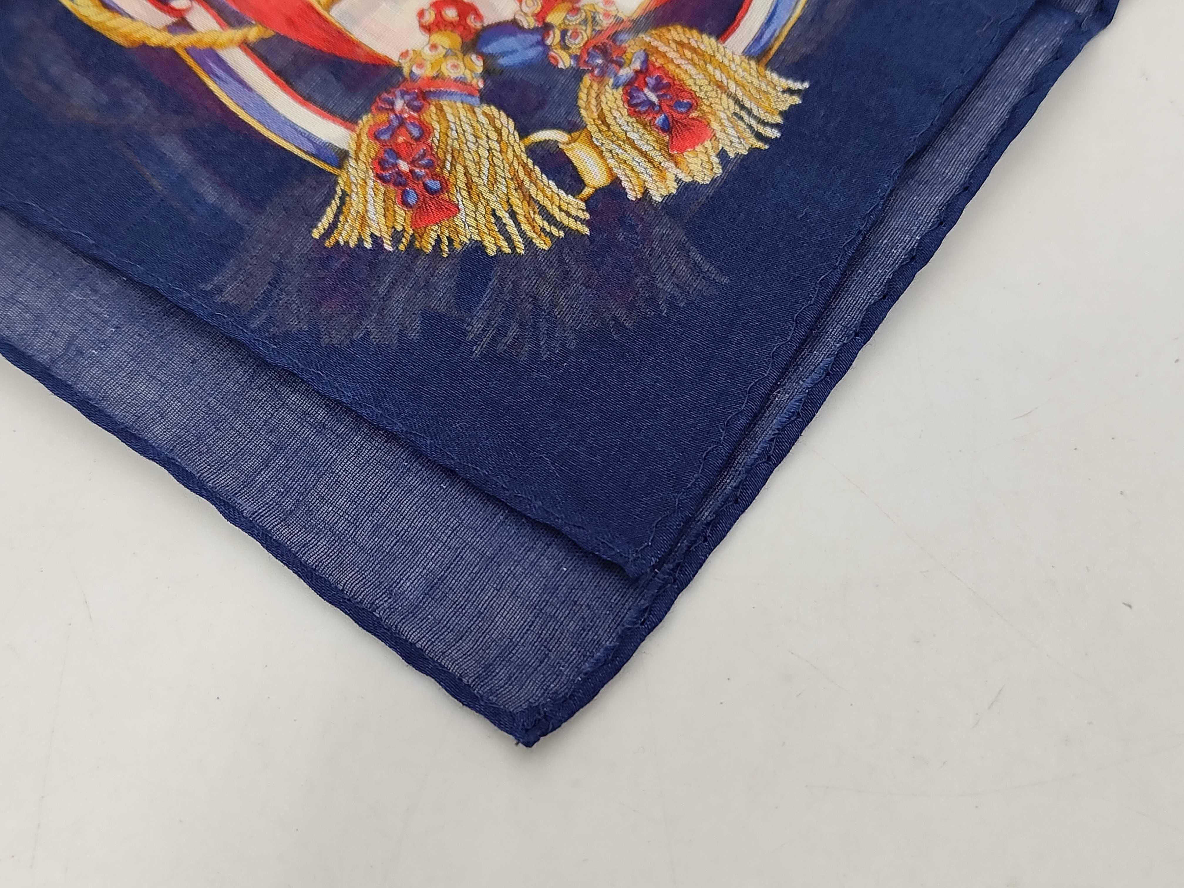 handkerchief scarf with drum-shaped fringe and tassel, and other accessories. — view 5