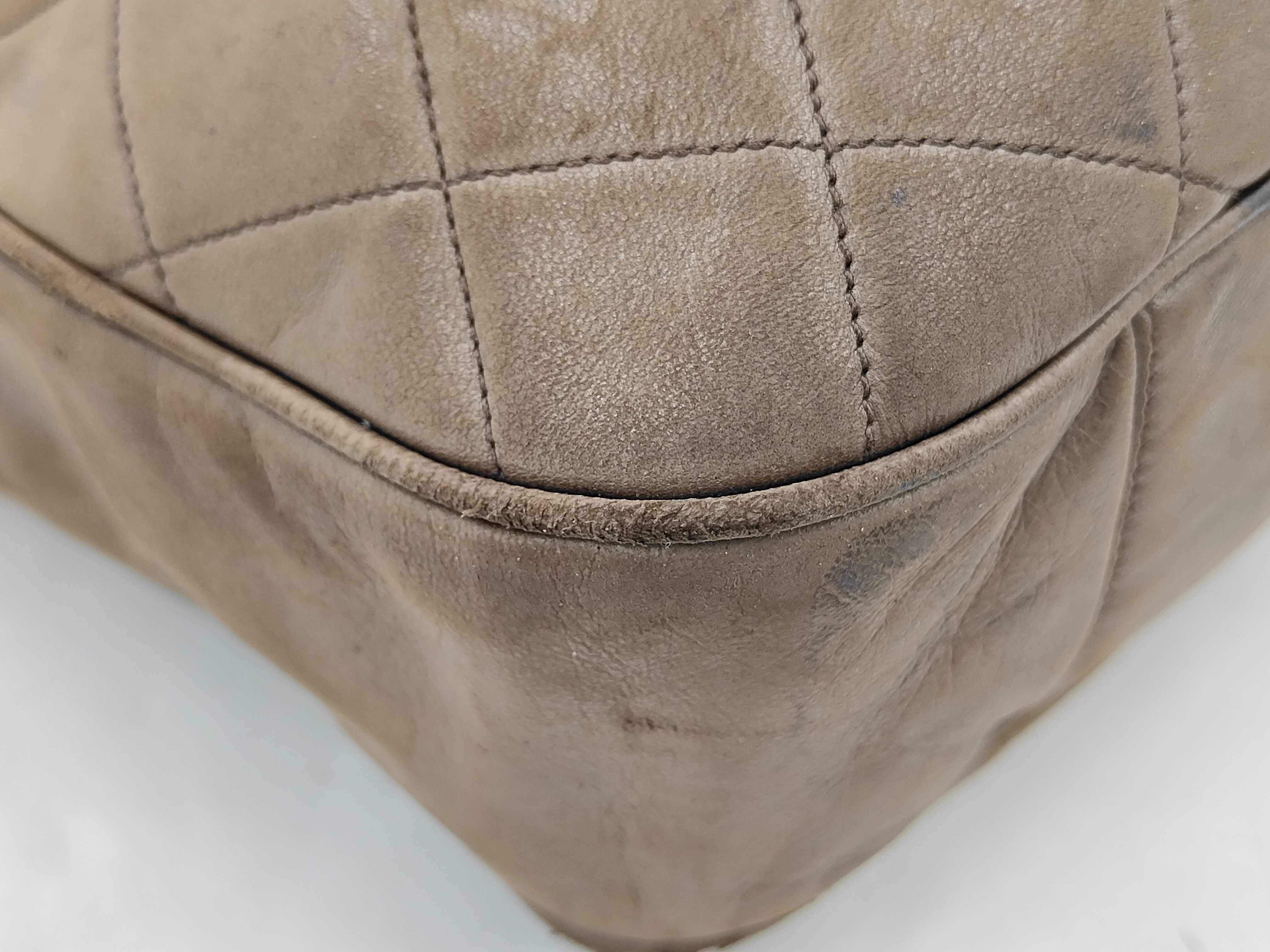 Matelassé Tote Bag, Beige Tote Bag — view 4