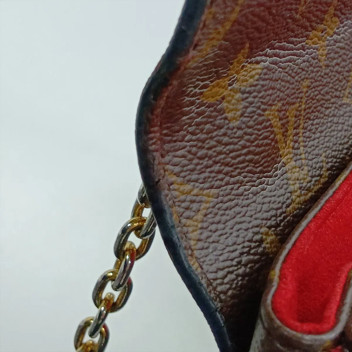 Monogram x Taurillon Samplace M43713 CA0158 Brown x Red (RFID detected) — view 11