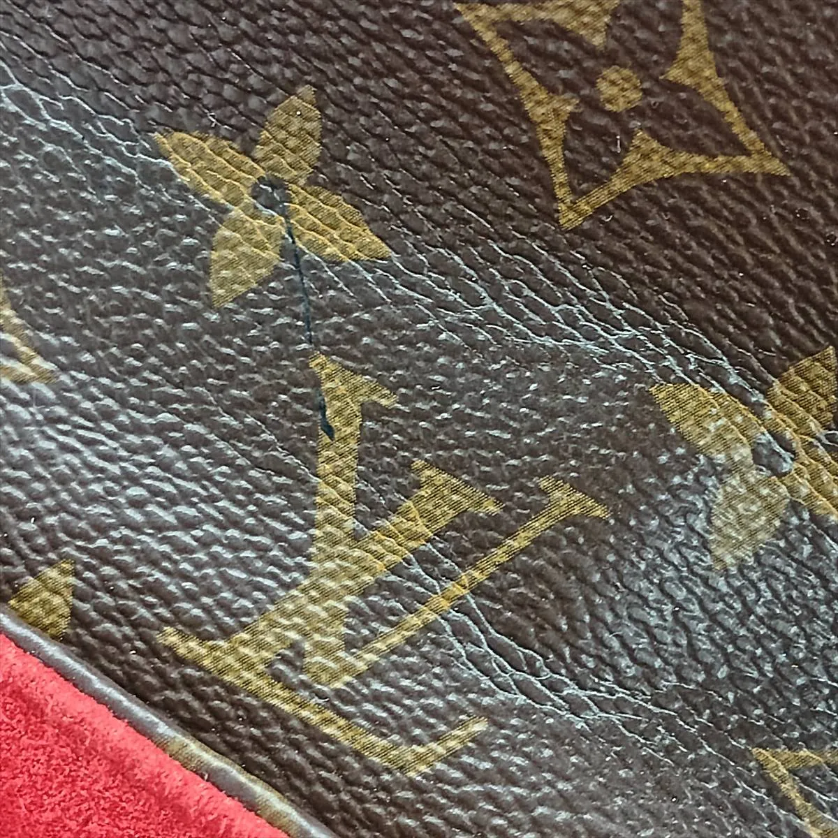 Monogram x Taurillon Samplace M43713 CA0158 Brown x Red (RFID detected) — view 12