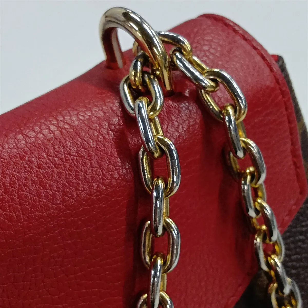 Monogram x Taurillon Samplace M43713 CA0158 Brown x Red (RFID detected) — view 15