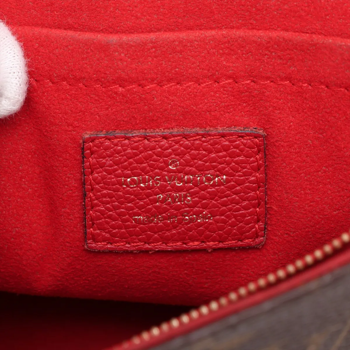 Monogram x Taurillon Samplace M43713 CA0158 Brown x Red (RFID detected) — view 9