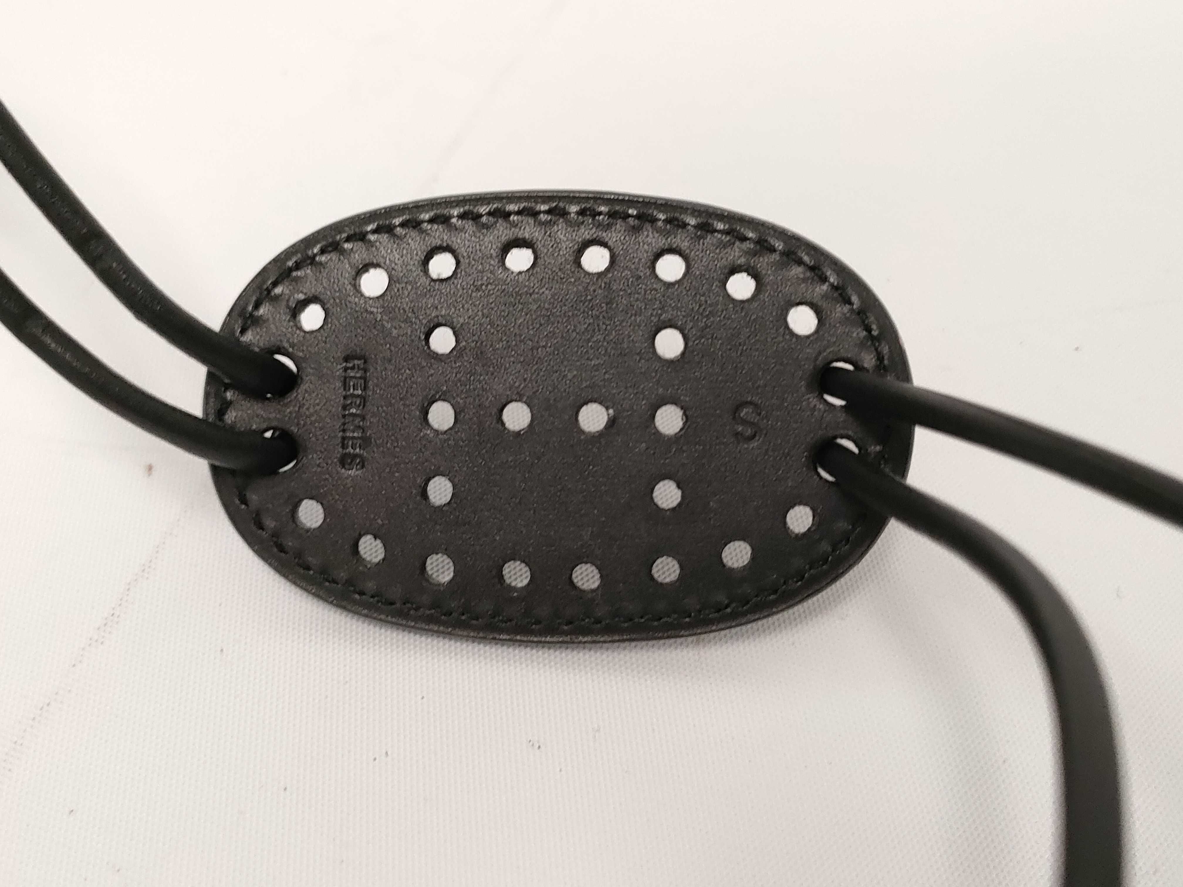 Leather Belt with H Logo, Black Belt — view 5