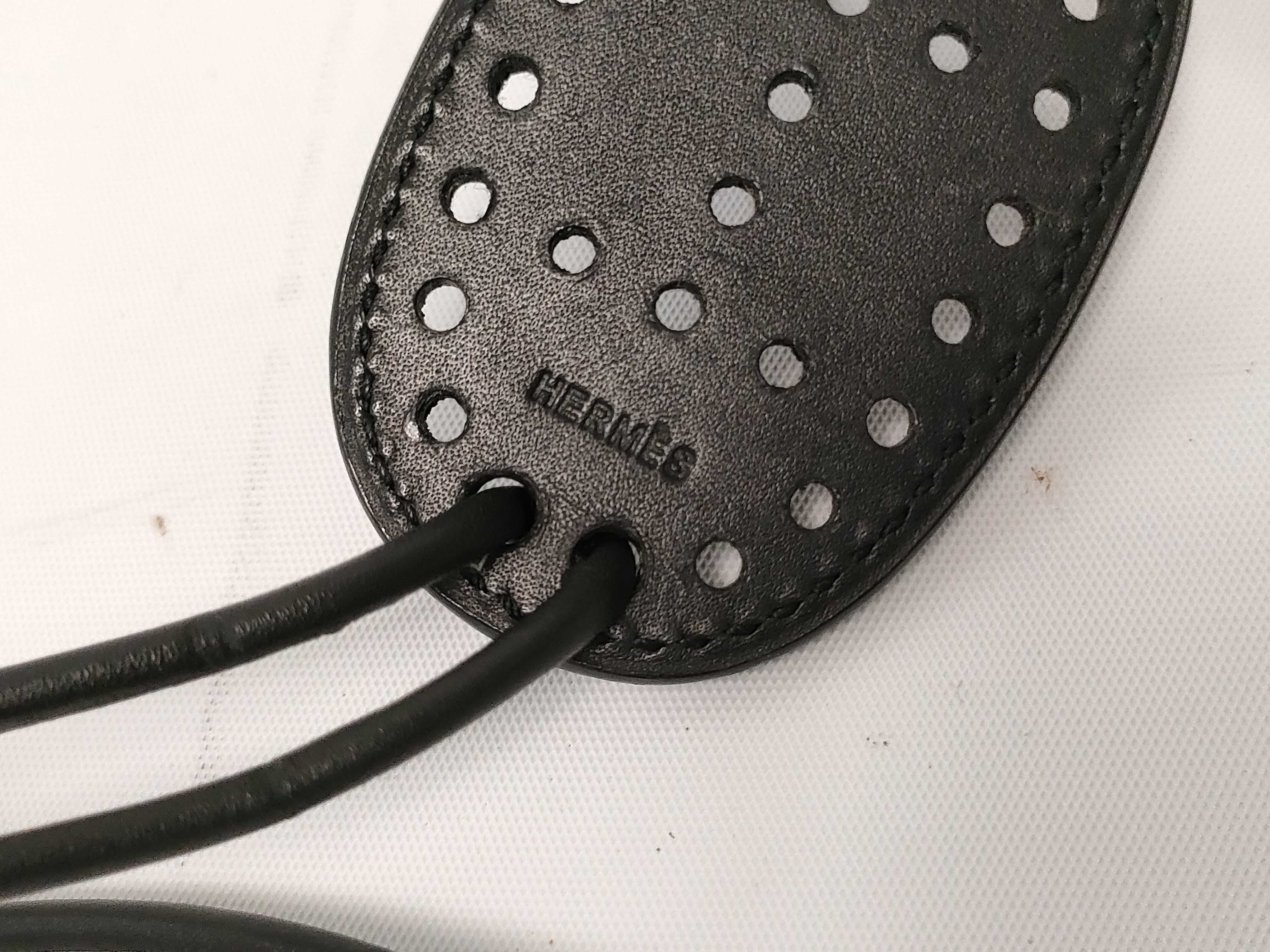 Leather Belt with H Logo, Black Belt — view 6