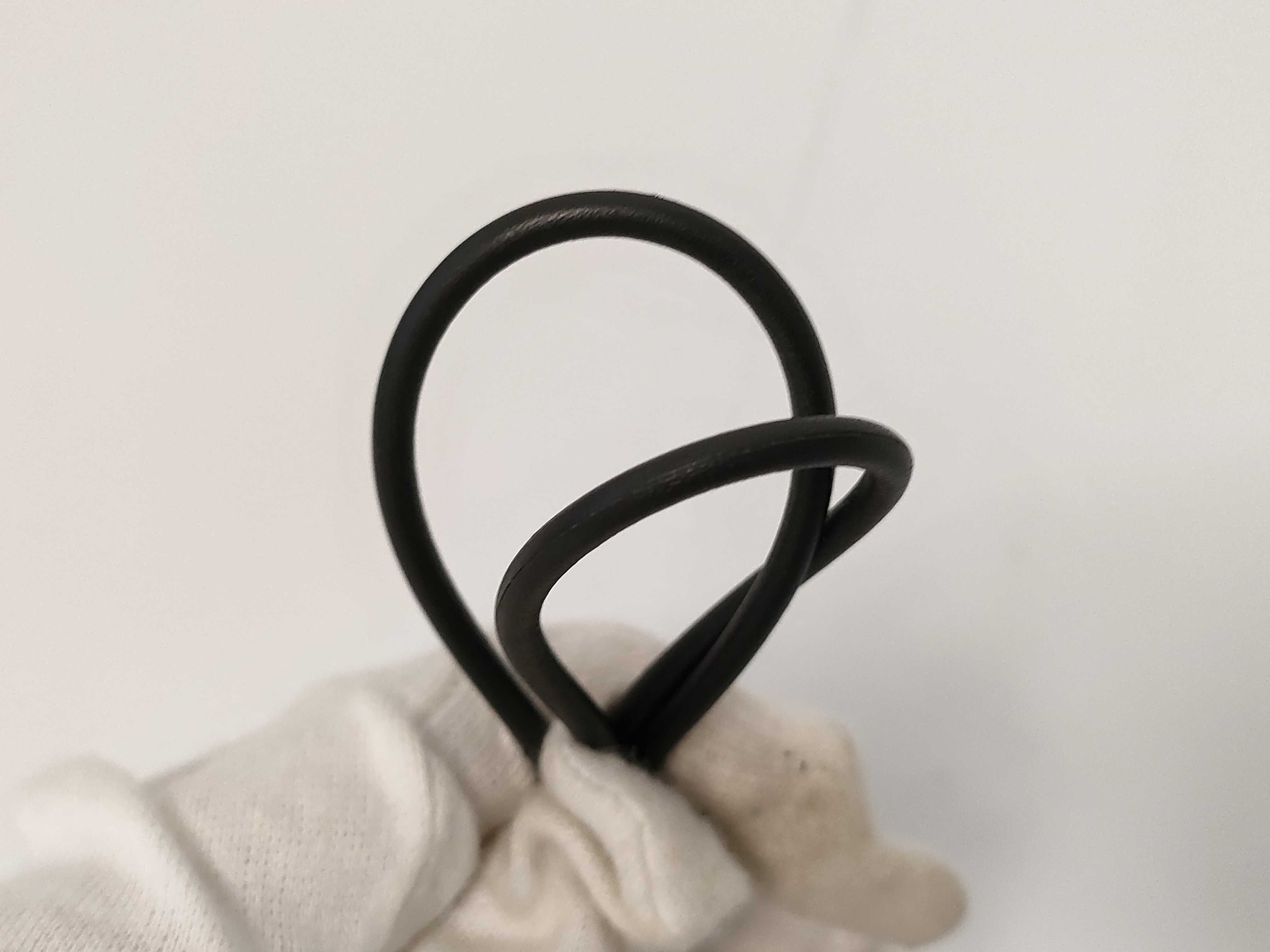 Leather Belt with H Logo, Black Belt — view 8