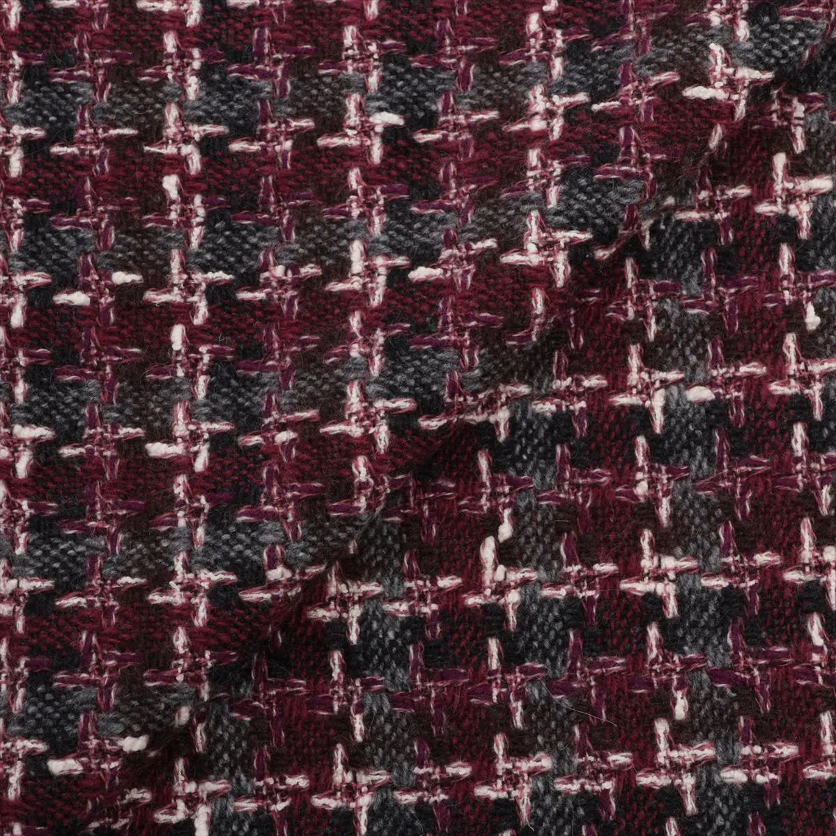 Coco Mark Scarf, Fabric, Bordeaux, — view 2