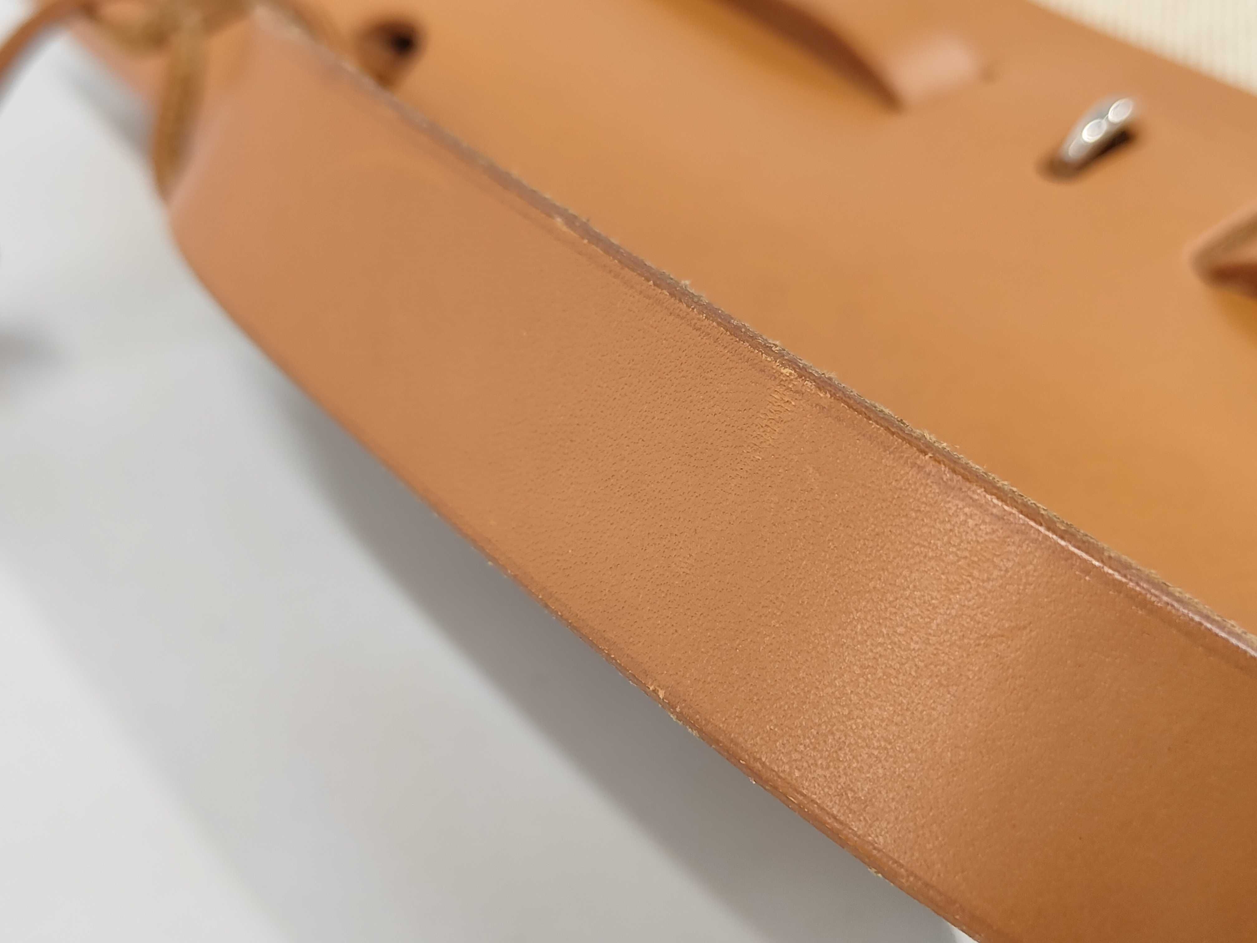 Herbag MM Toile H x Leather Brown D Stamp Includes Replacement Bag Handbag — view 7