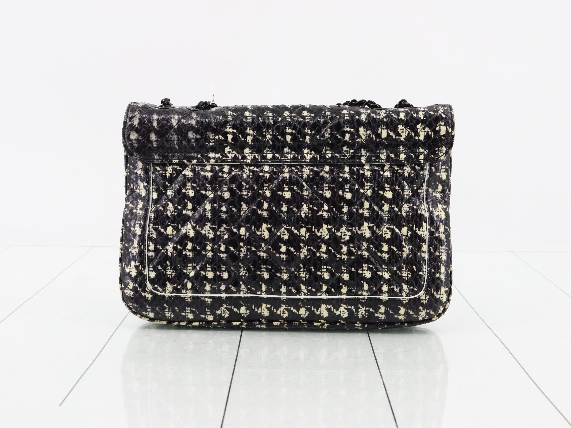 Matelassé Tweed Chain Shoulder Bag — view 2