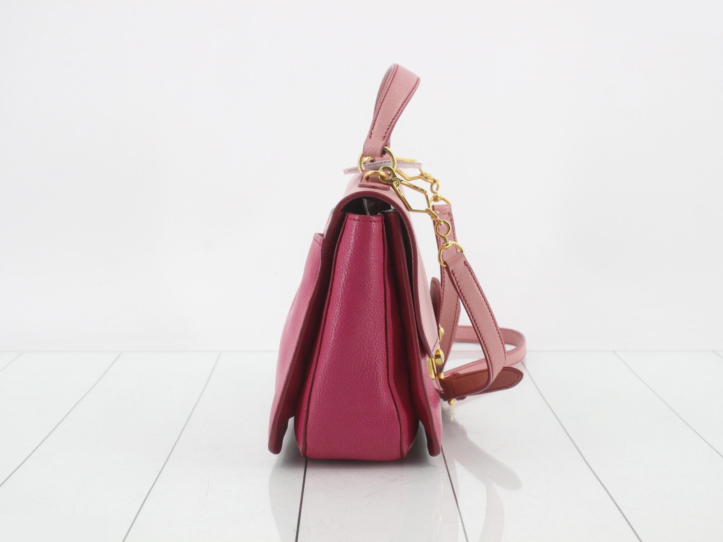 Two-tone 2-way handbag with shoulder strap — view 4