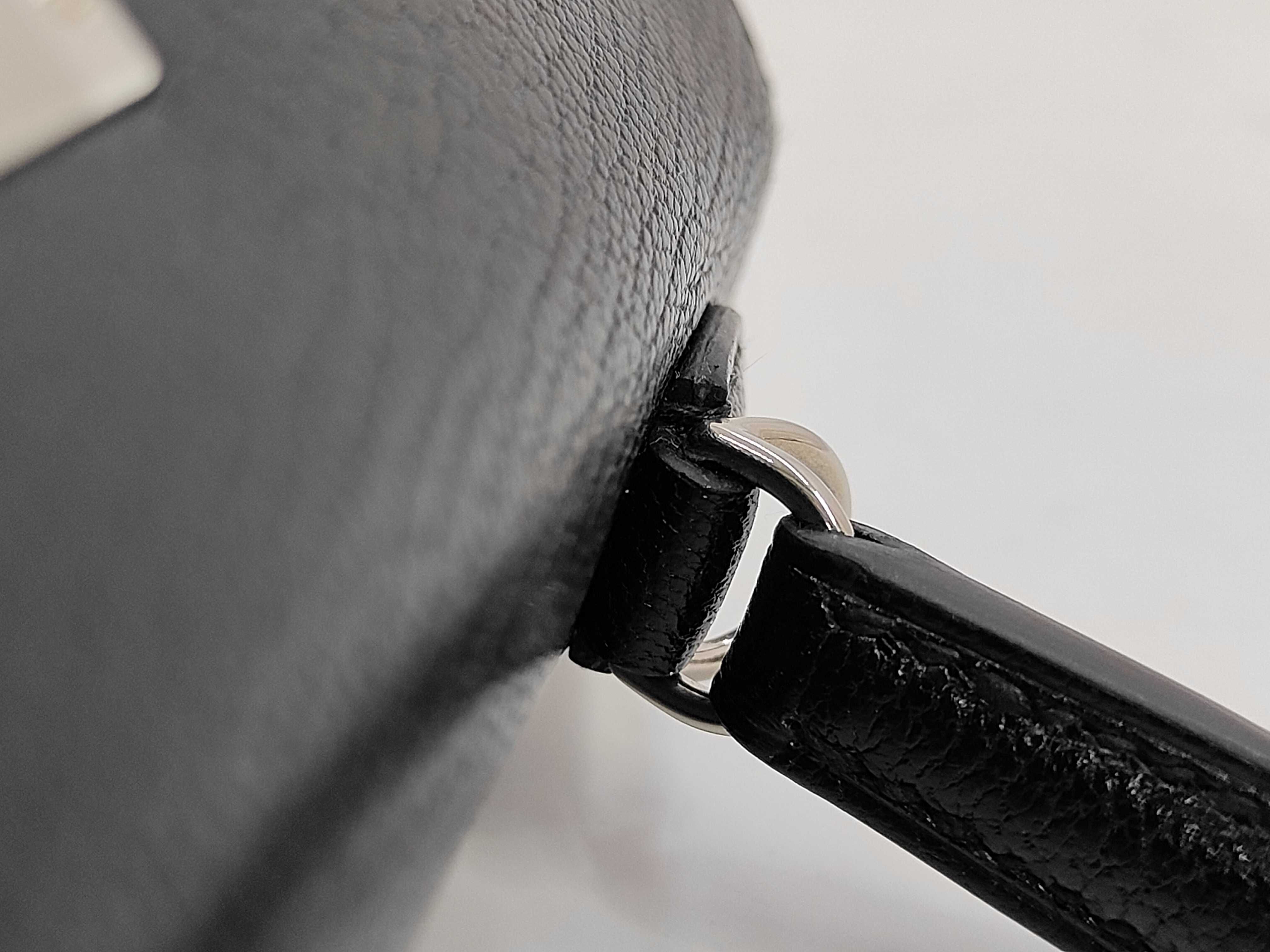 Mini Kelly II Cloute de Coeur Chevre Siamkilla G Stamp Black Silver Hardware Handbag — view 7