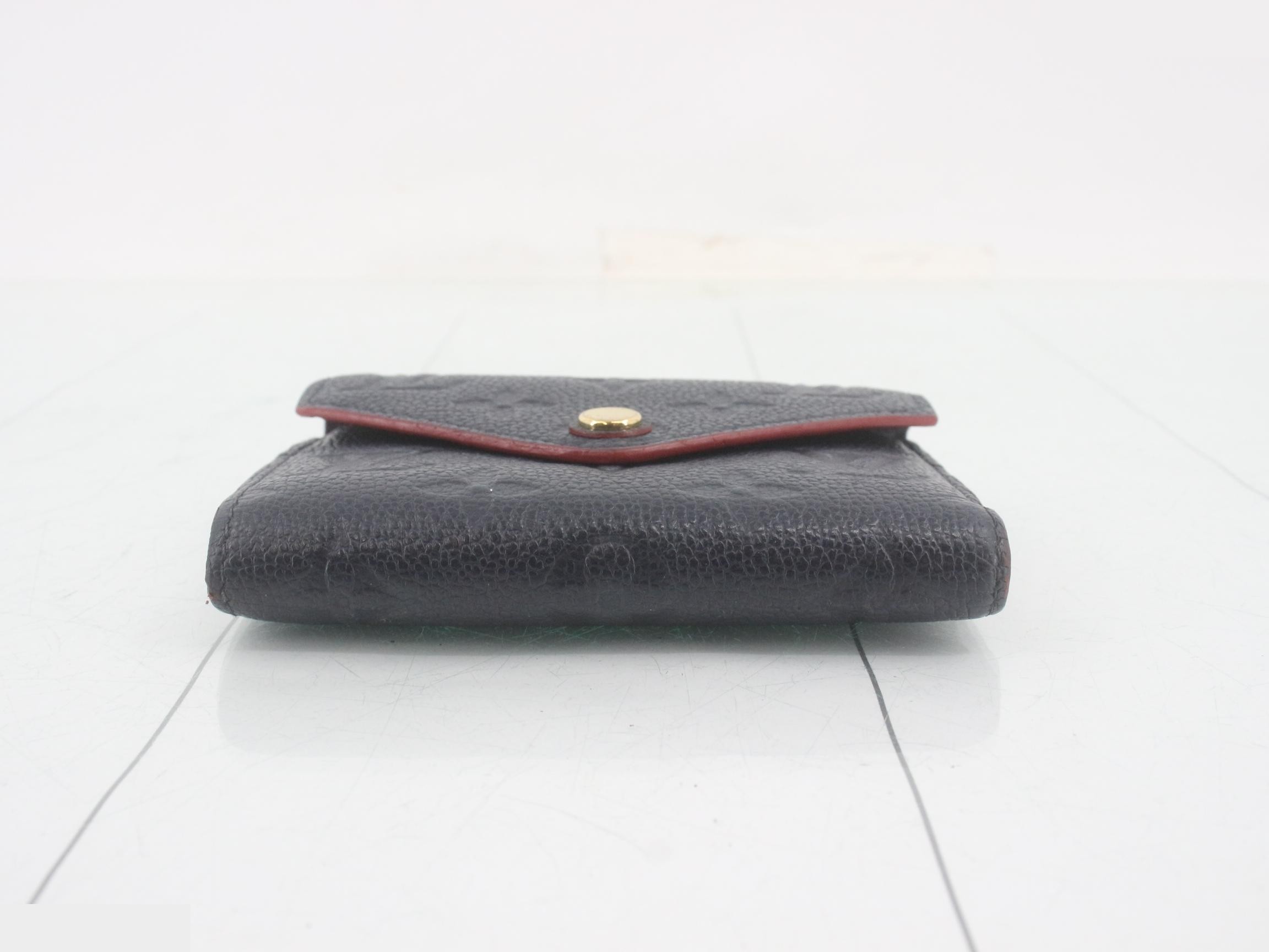 Wallet, Portefeuille Victorine, Navy, RFID detected. — view 3