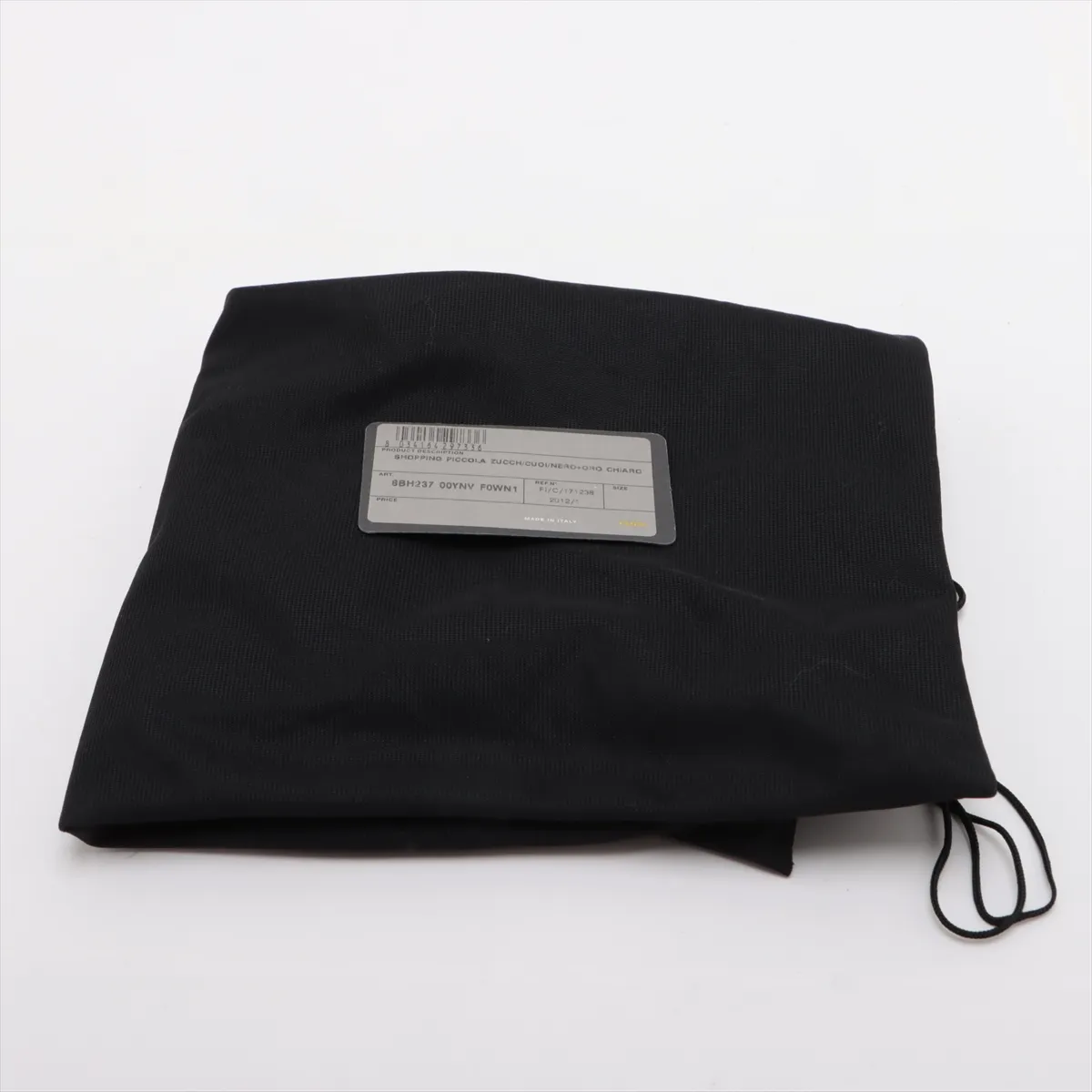 Zucchino Canvas x Leather Handbag Black 8BH237 — view 13