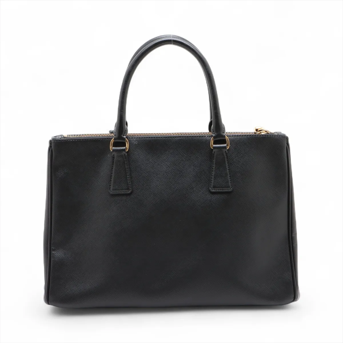 Saffiano Galleria Leather 2-Way Handbag, Black — view 2