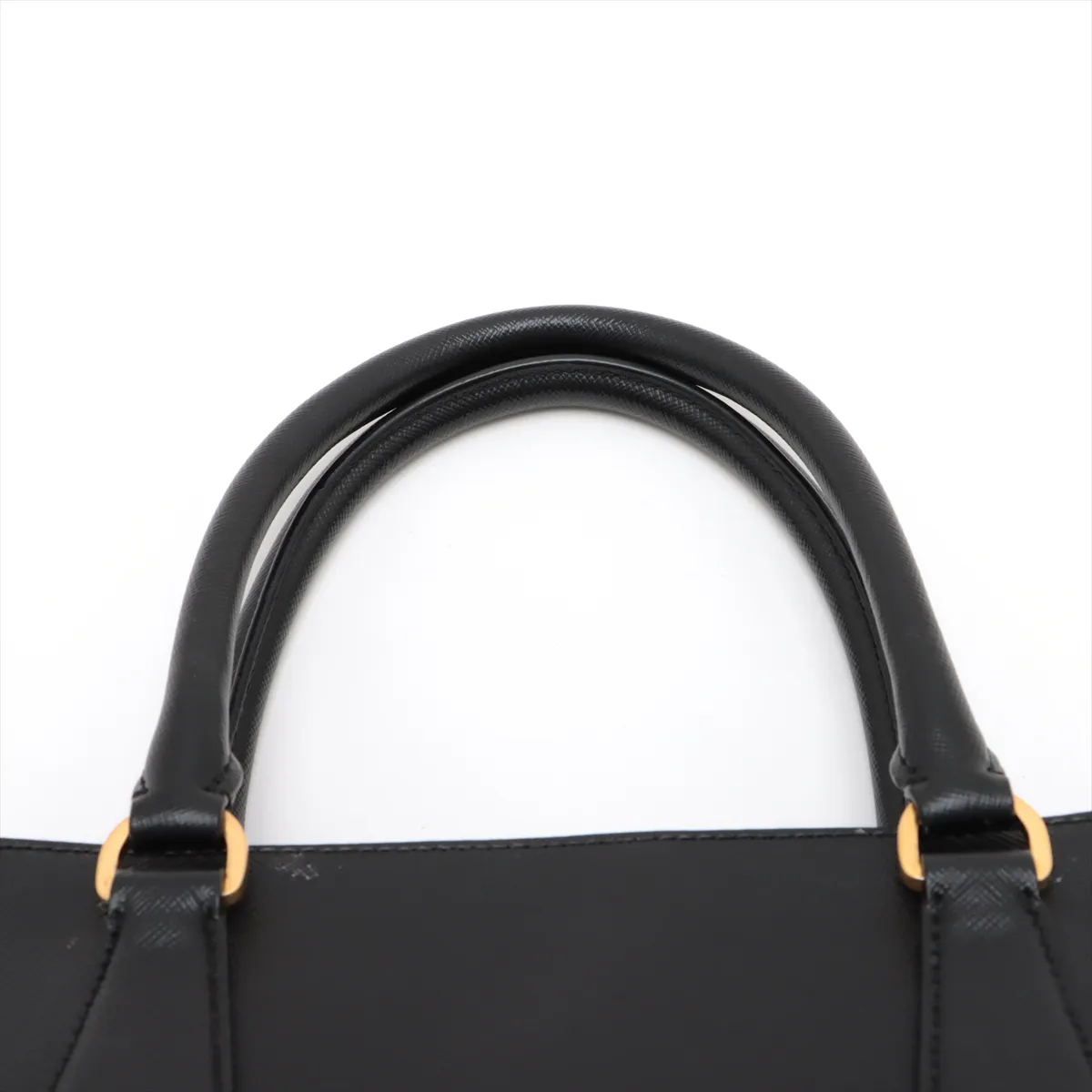 Saffiano Galleria Leather 2-Way Handbag, Black — view 6