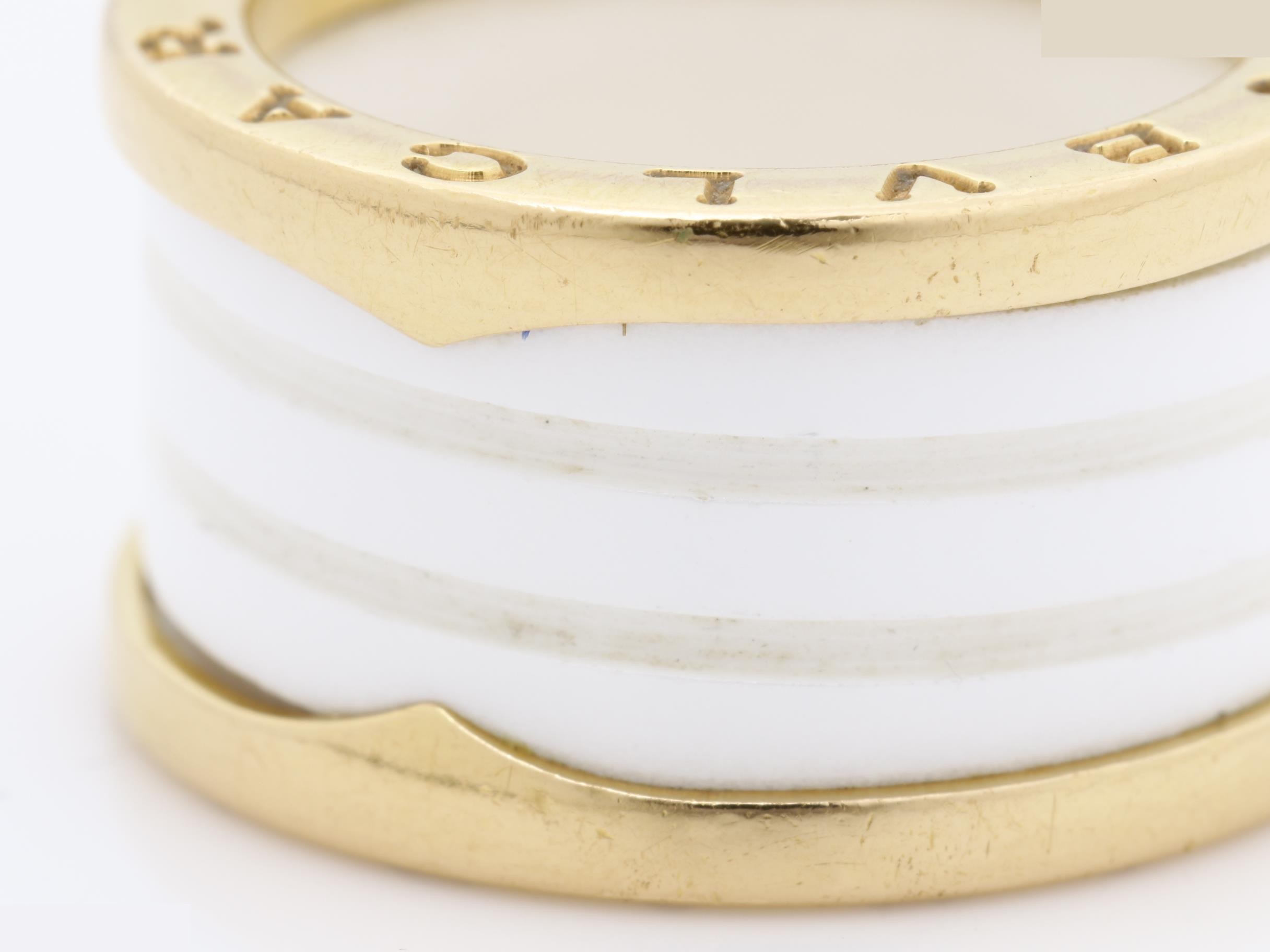 B.zero1 (precious metal) ring, 750PG x ceramic, size 52, 9.2g — view 3