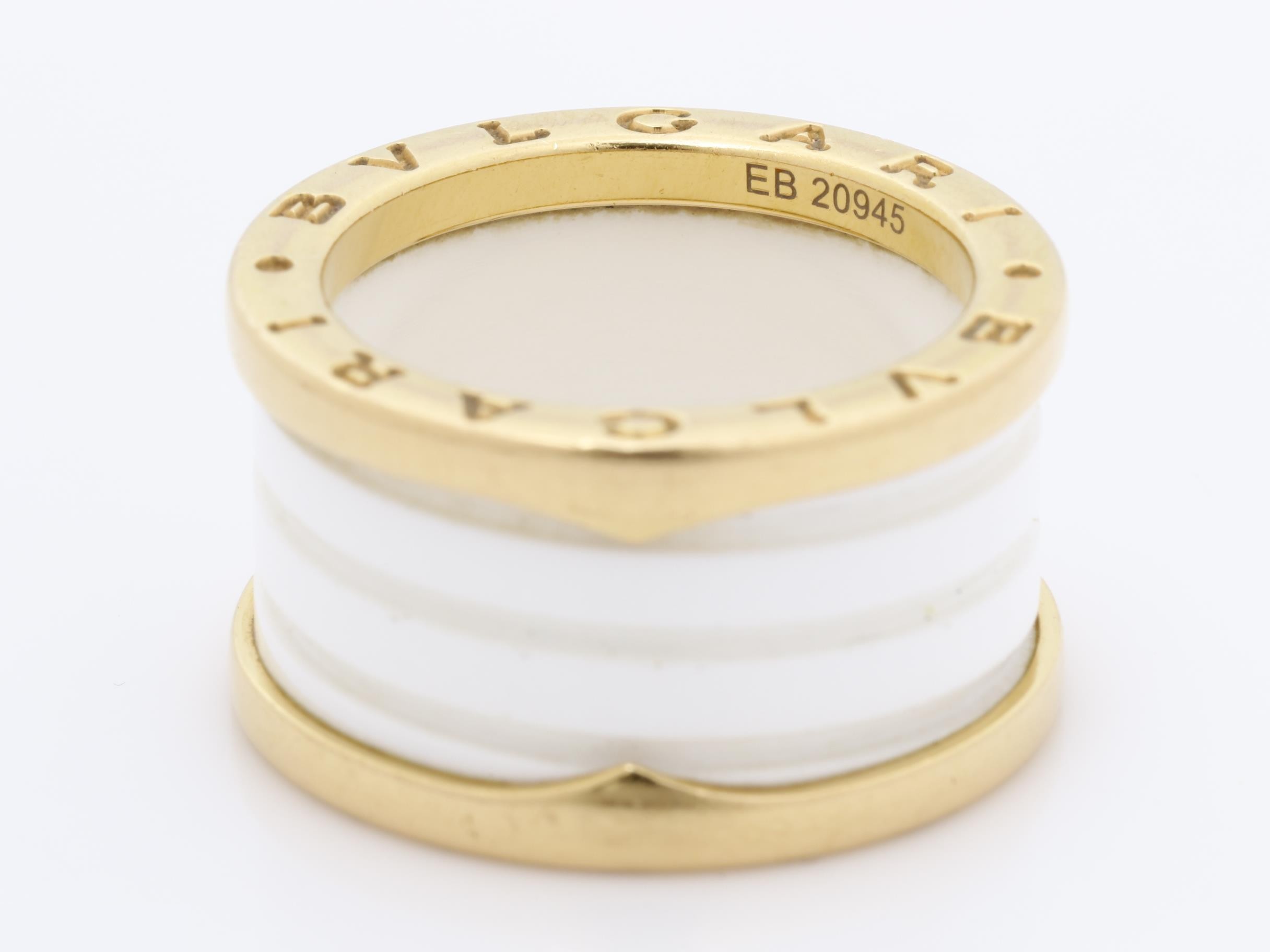 B.zero1 (precious metal) ring, 750PG x ceramic, size 52, 9.2g — view 4