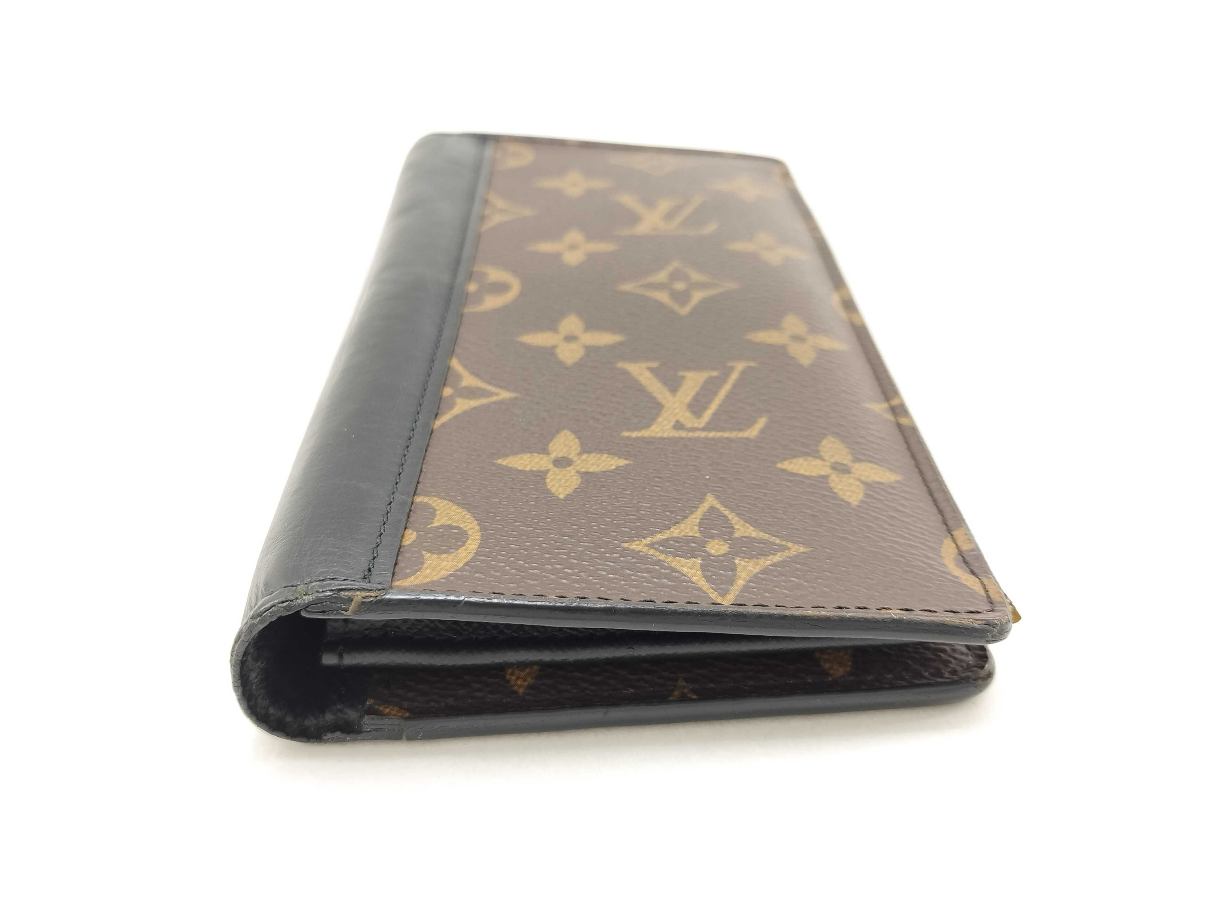 Monogram Macassar Louis Vuitton Portefeuille Brazza Monogram Macassar Bi-fold Long Wallet Leather M69410 Wallet — view 3