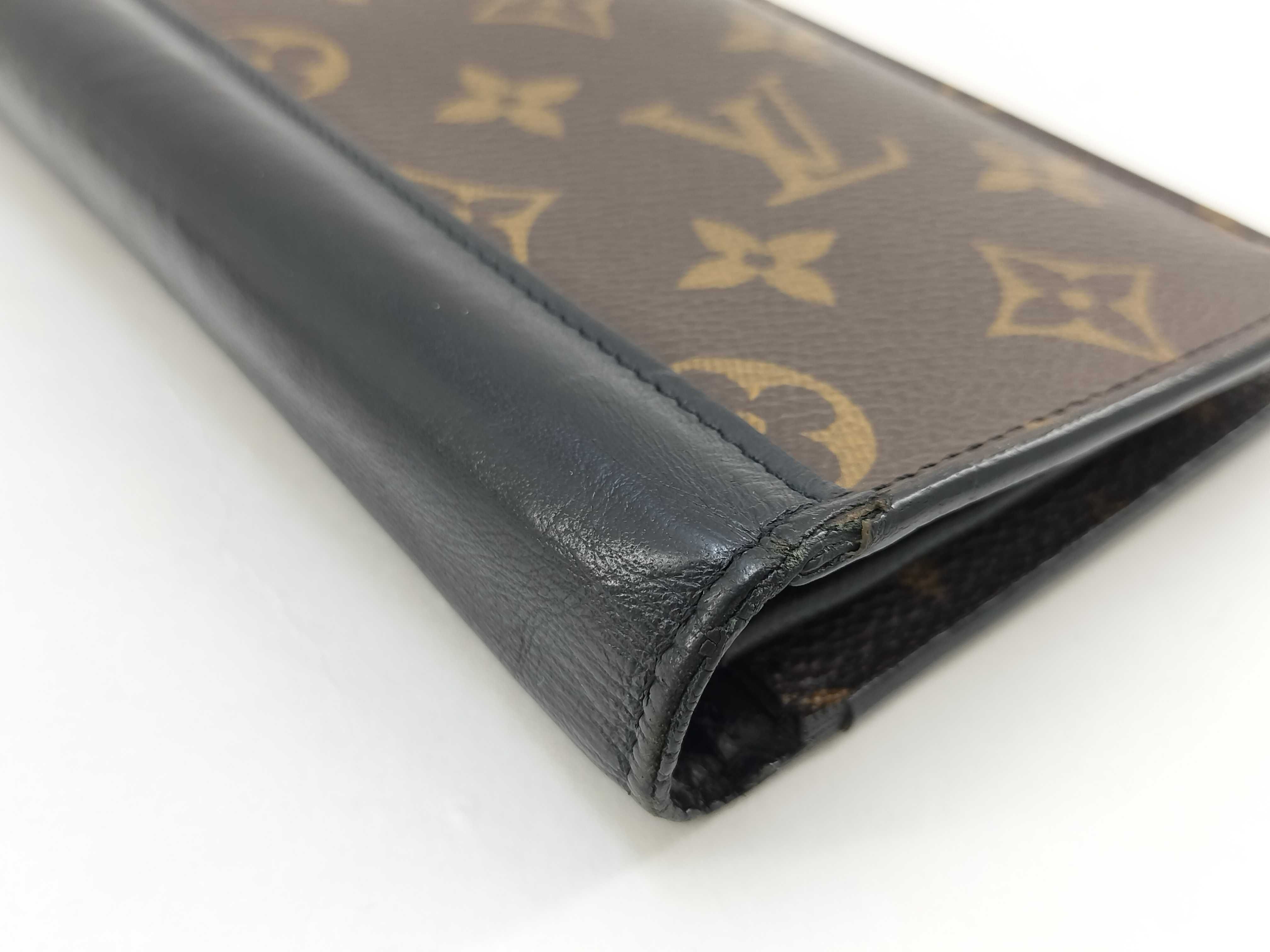 Monogram Macassar Louis Vuitton Portefeuille Brazza Monogram Macassar Bi-fold Long Wallet Leather M69410 Wallet — view 4