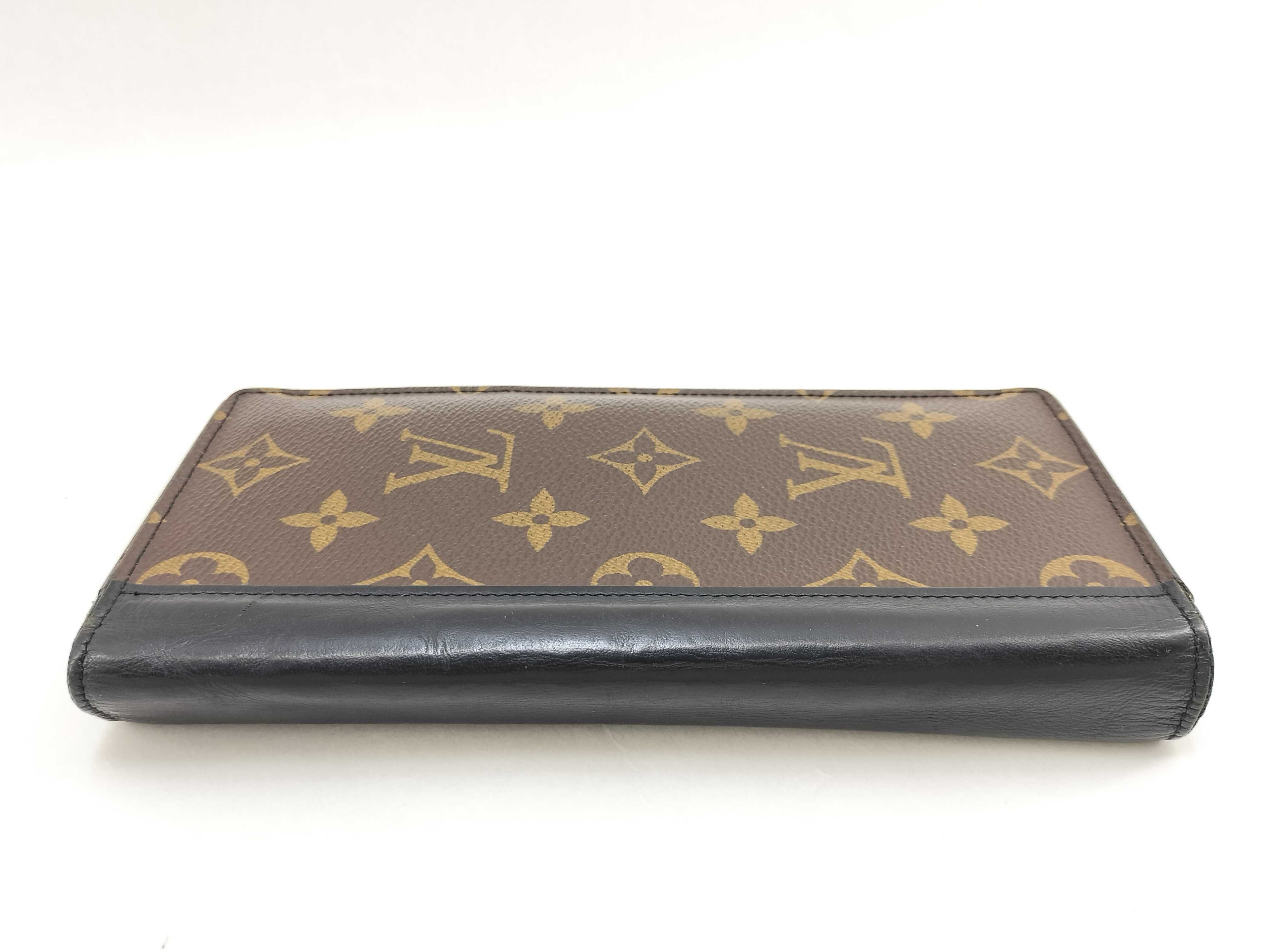 Monogram Macassar Louis Vuitton Portefeuille Brazza Monogram Macassar Bi-fold Long Wallet Leather M69410 Wallet — view 5