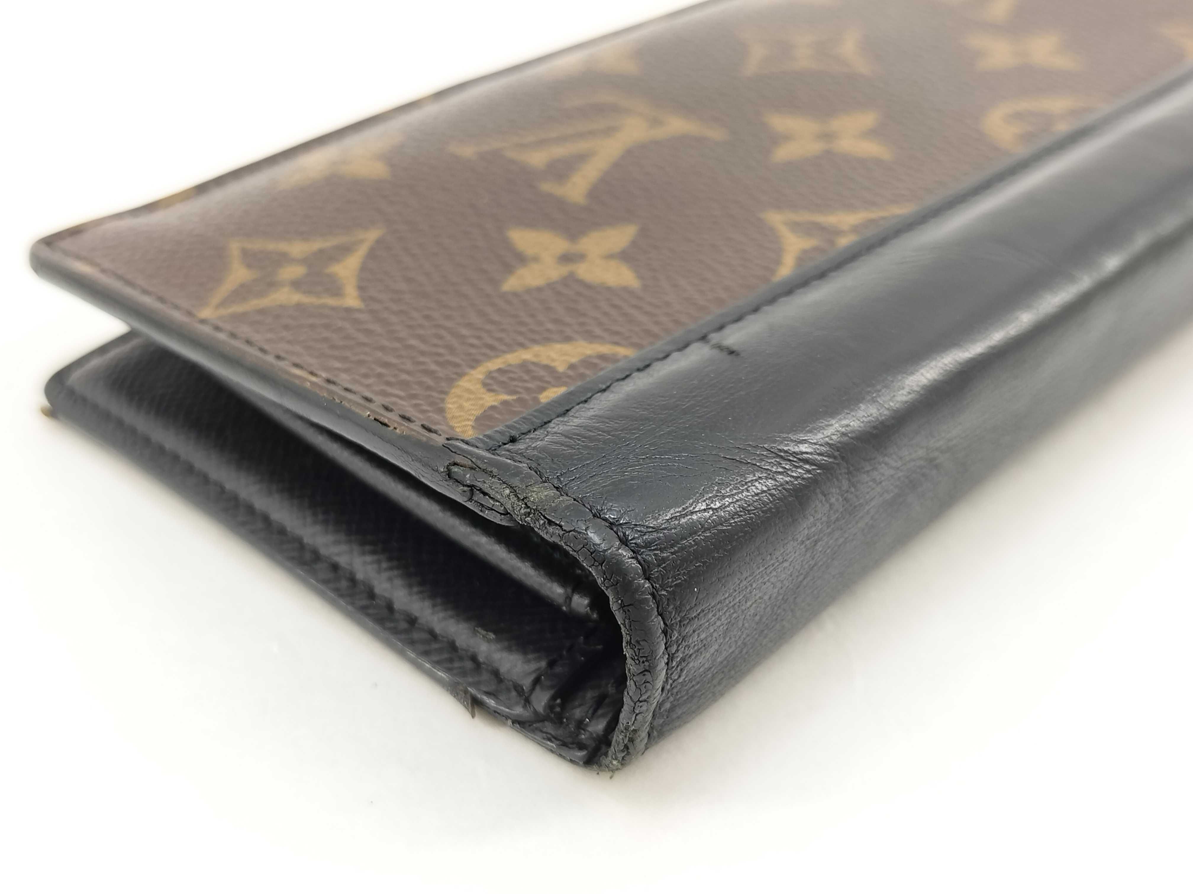 Monogram Macassar Louis Vuitton Portefeuille Brazza Monogram Macassar Bi-fold Long Wallet Leather M69410 Wallet — view 6