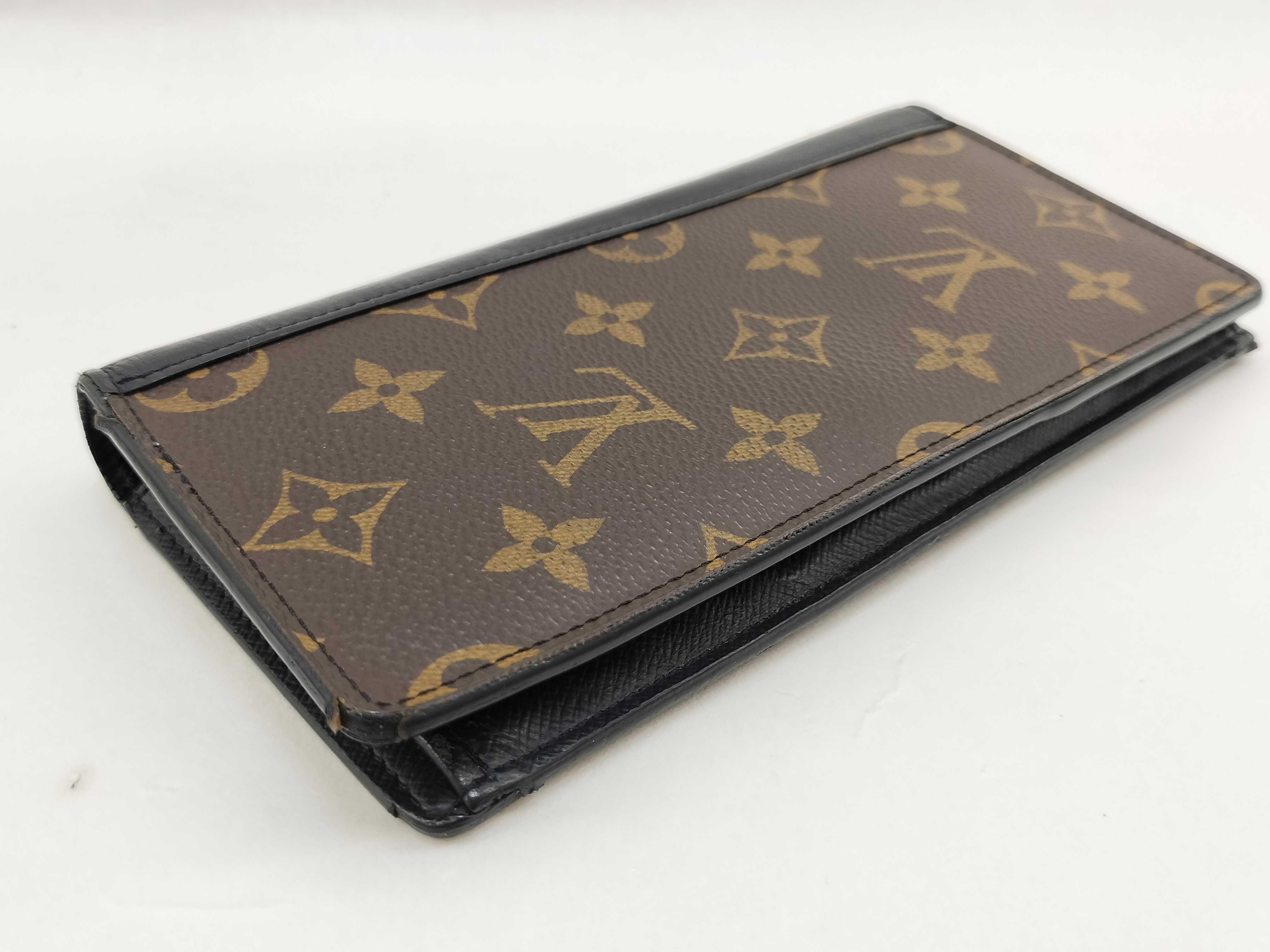 Monogram Macassar Louis Vuitton Portefeuille Brazza Monogram Macassar Bi-fold Long Wallet Leather M69410 Wallet — view 7