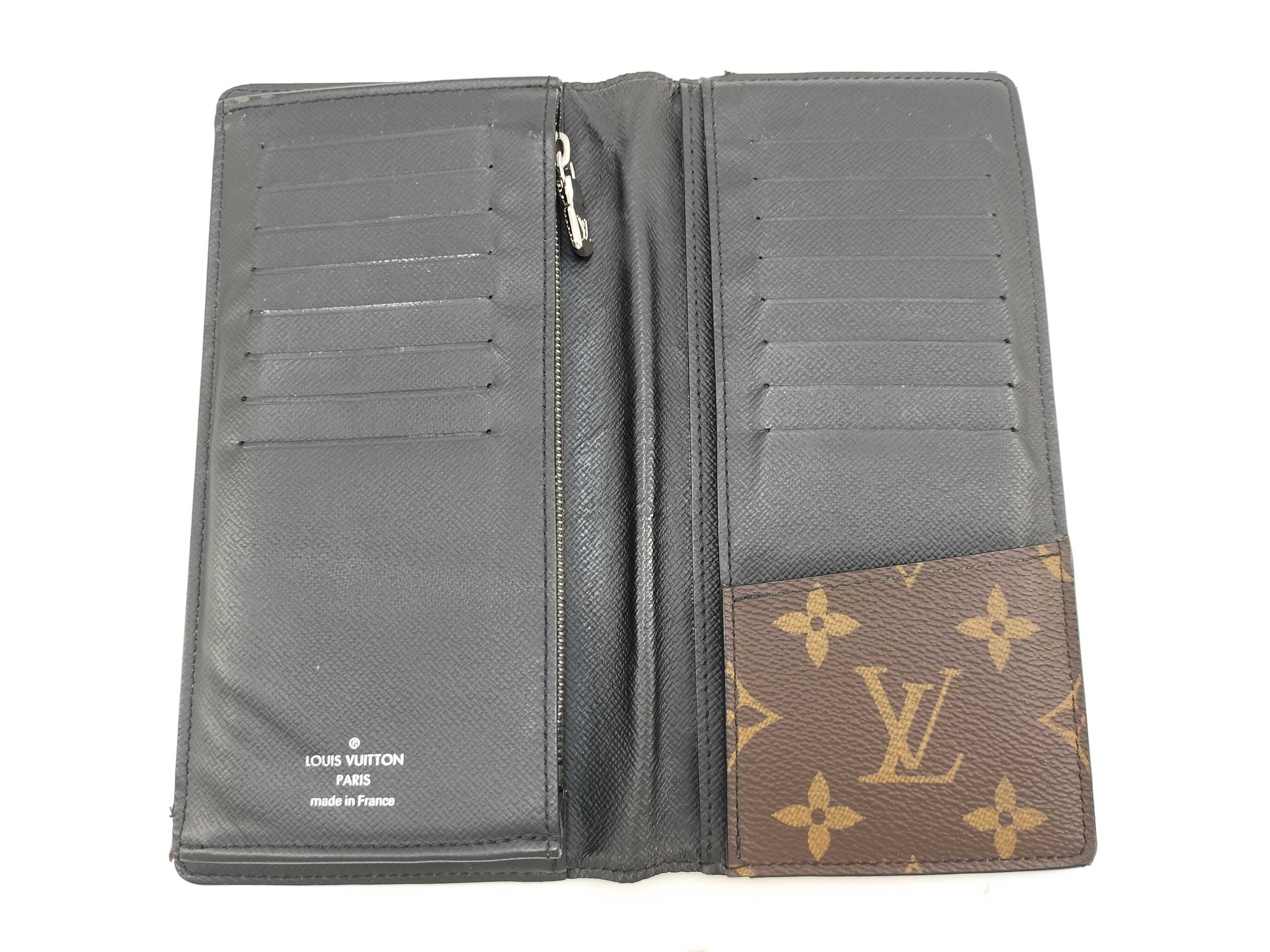 Monogram Macassar Louis Vuitton Portefeuille Brazza Monogram Macassar Bi-fold Long Wallet Leather M69410 Wallet — view 8