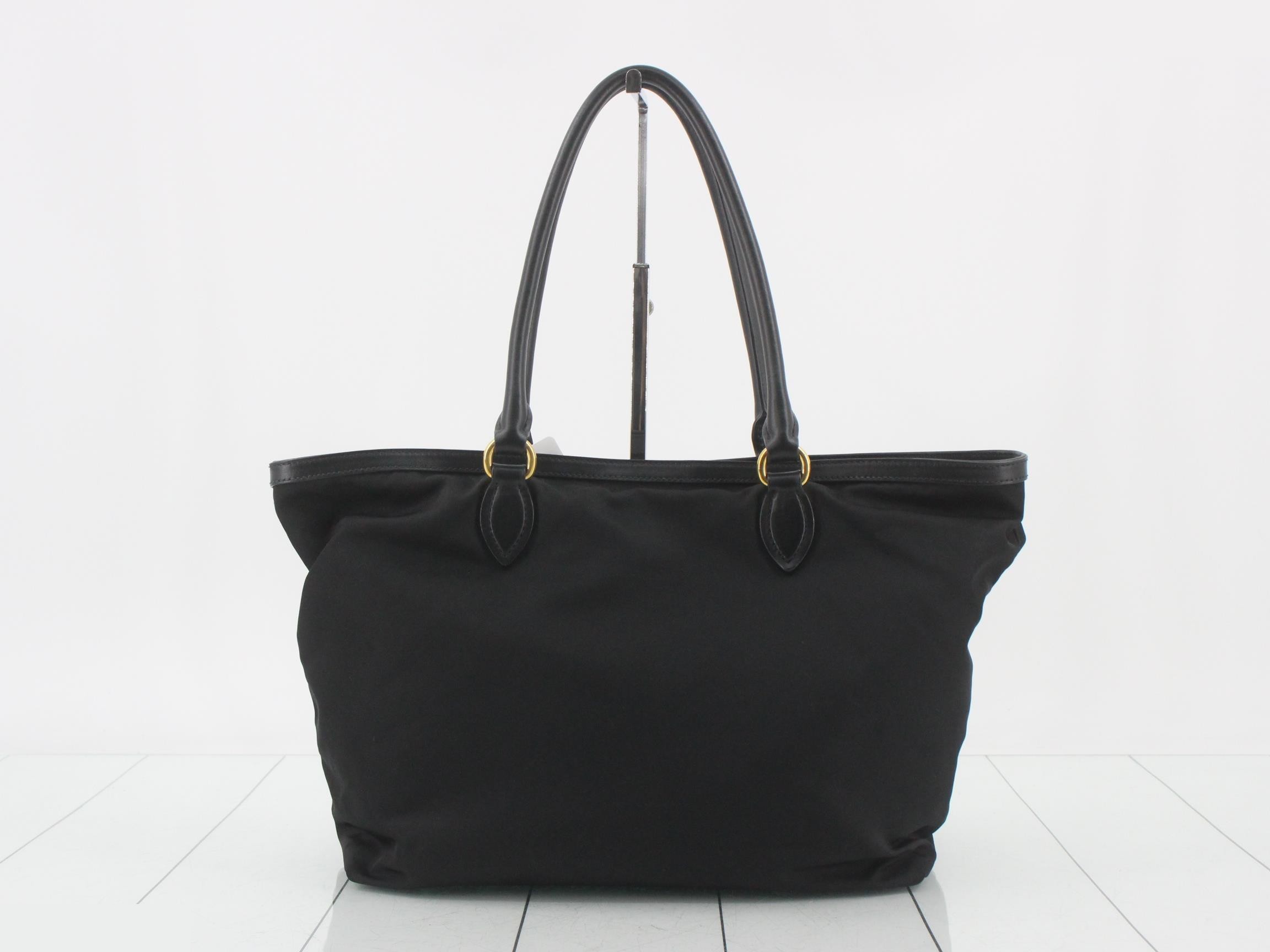Nylon bag/tote bag, black — view 2
