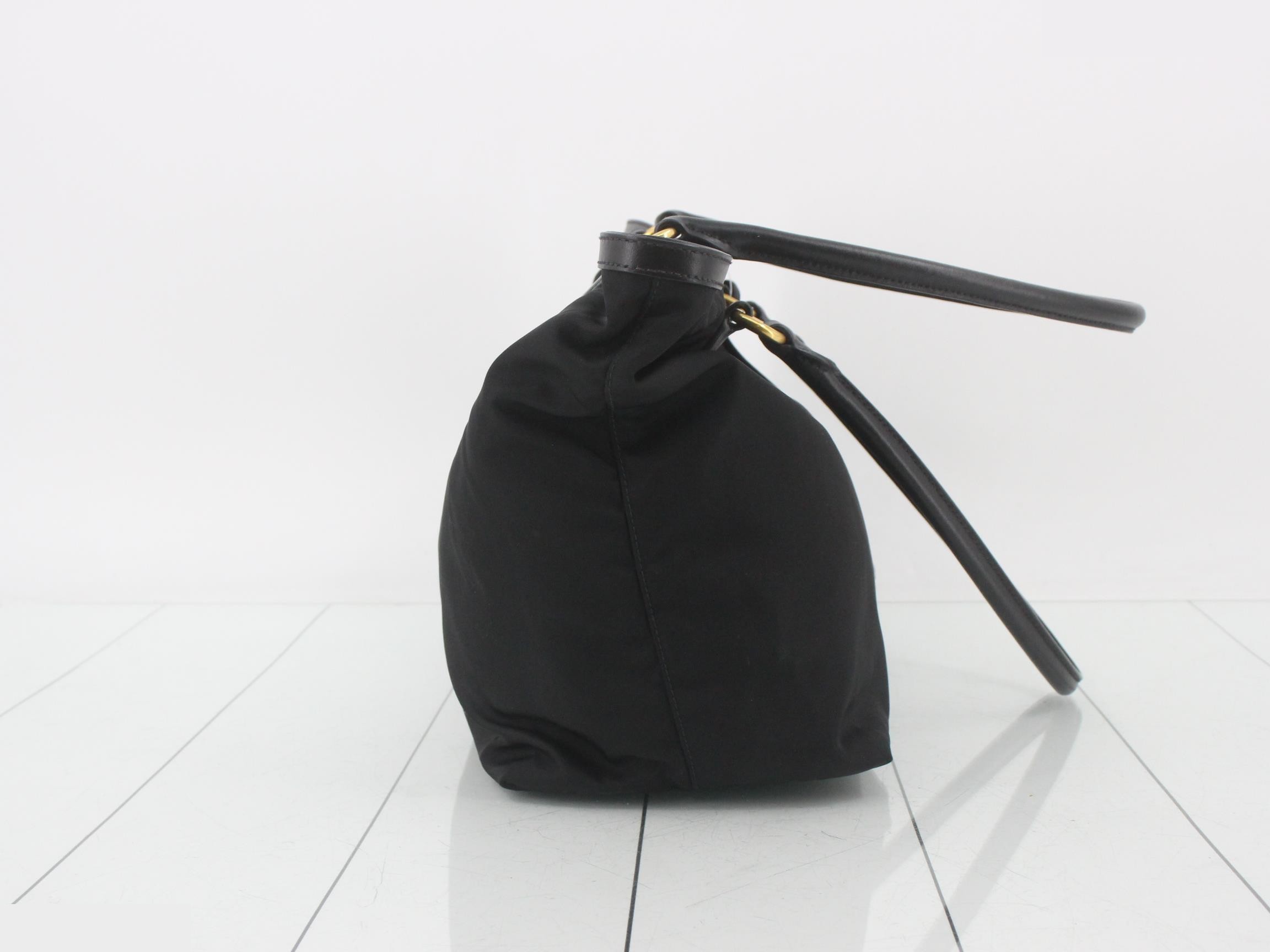 Nylon bag/tote bag, black — view 4