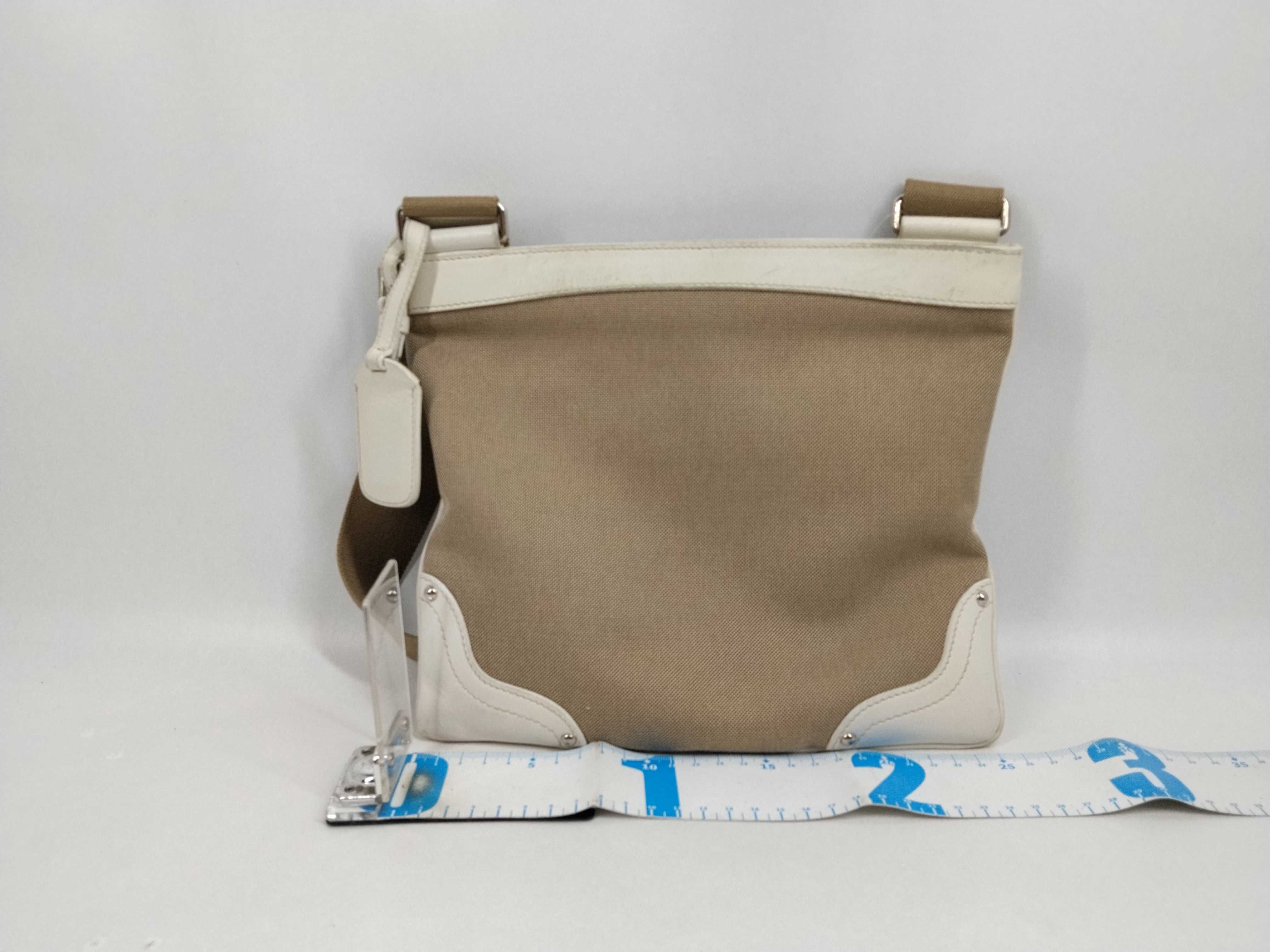 Canvas x Leather Shoulder Bag, Jacquard Shoulder Bag — view 2