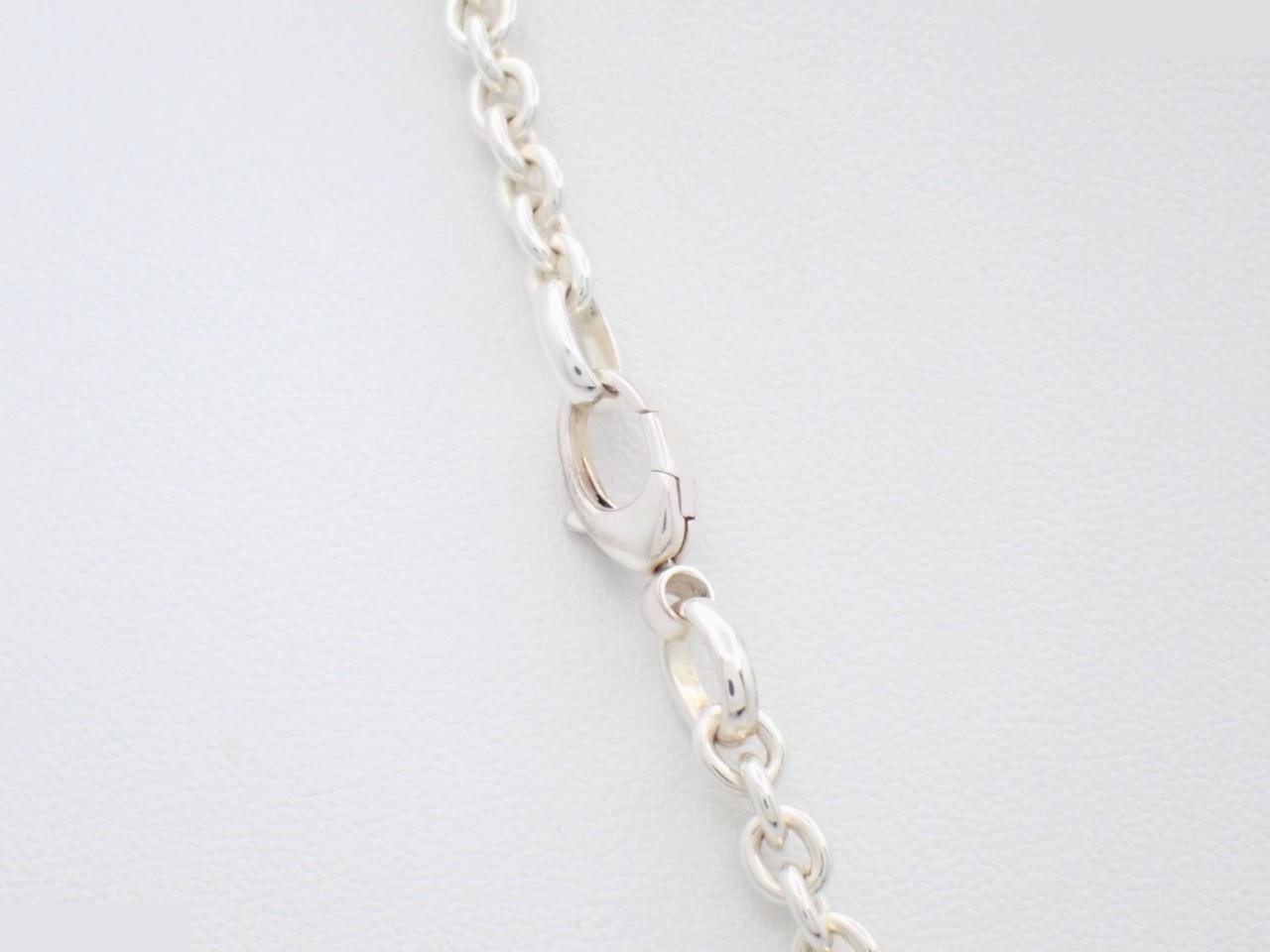 Interlocking sterling silver necklace (925) / 28.9g, chain approximately 44cm — view 2