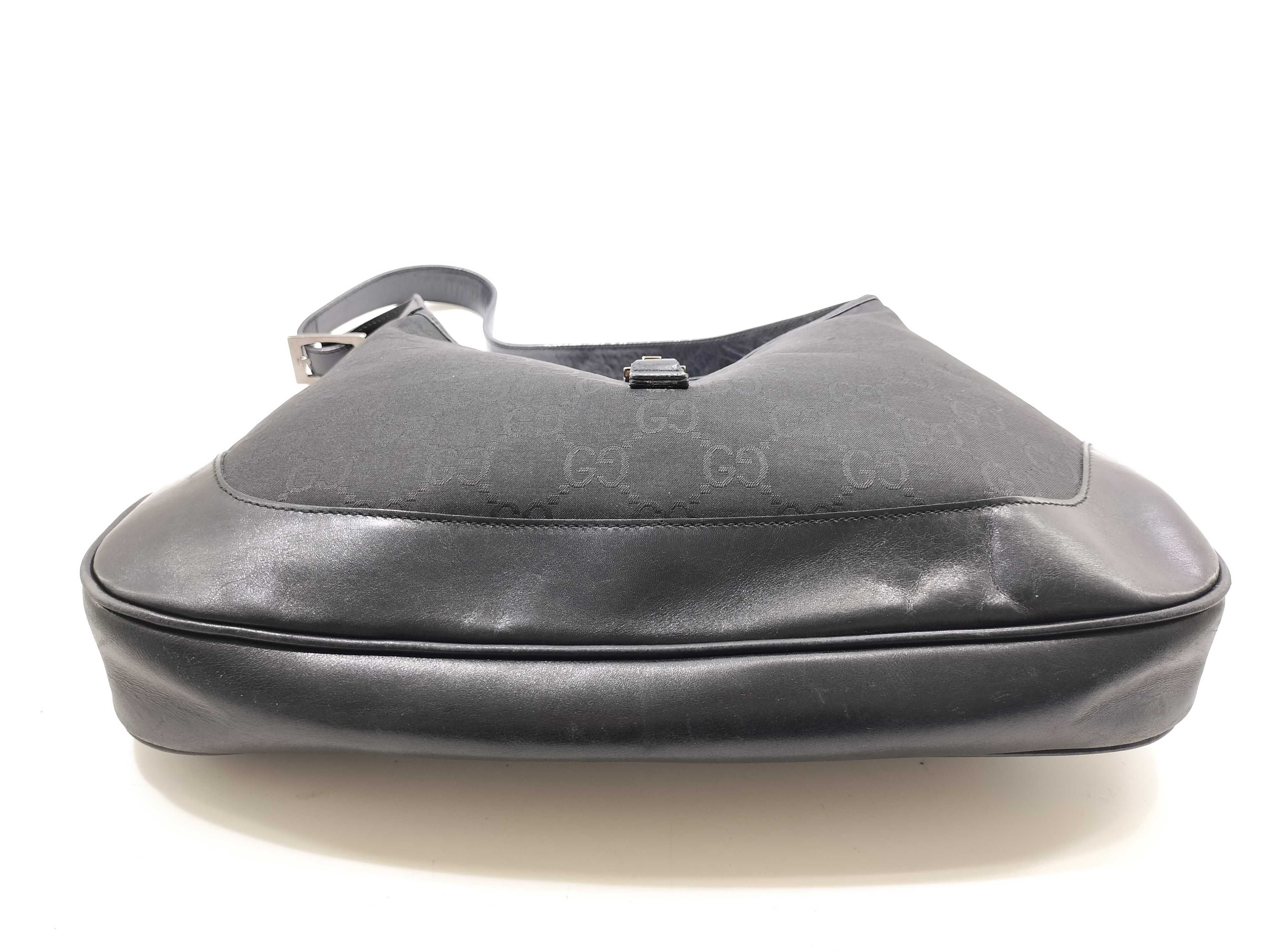 Jackie Gucci Handbag Jackie GG Black Shoulder Bag — view 3