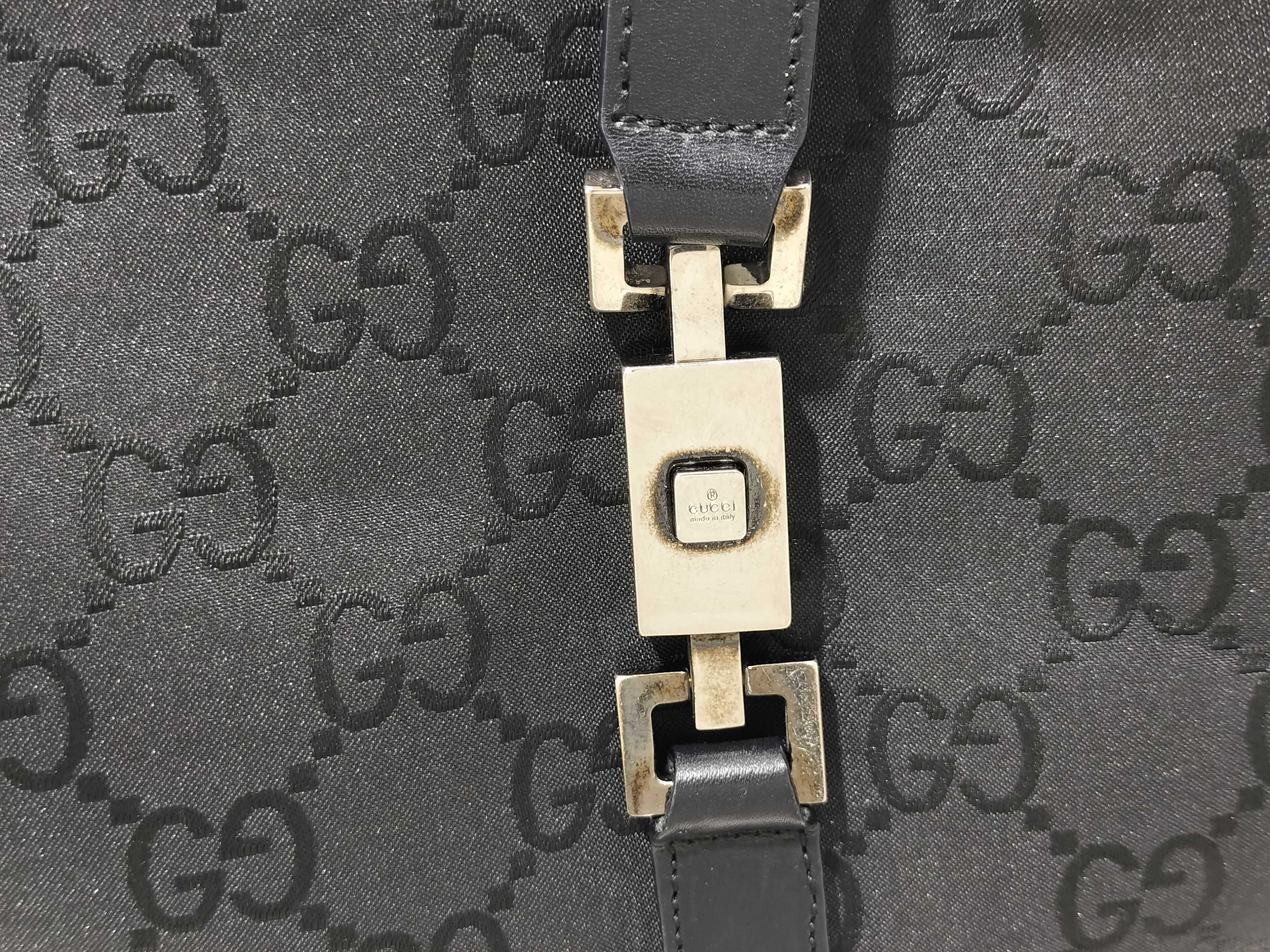 Jackie Gucci Handbag Jackie GG Black Shoulder Bag — view 9