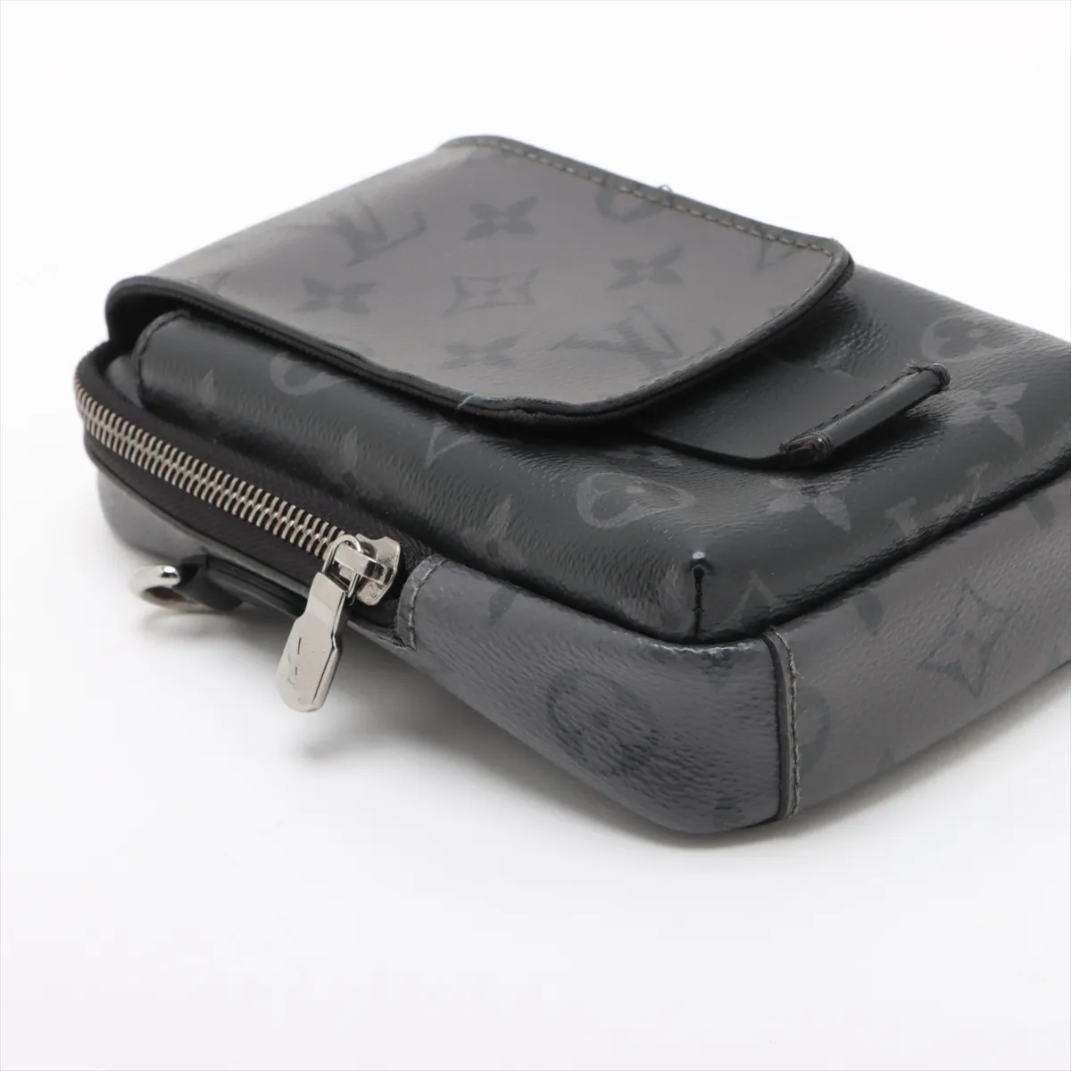 Monogram Eclipse Double Phone Pouch M81321 Black (RFID detected) — view 4
